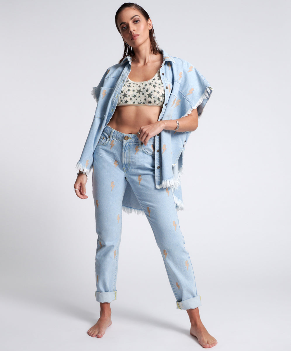 Topshop lightning bolt online sweater