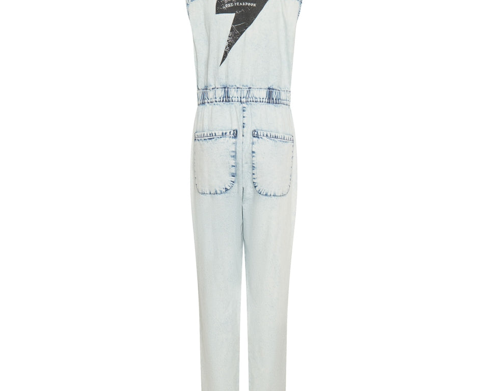 BLACK LIGHTNING SLEEVELESS OLIVIA AVIATOR JUMPSUIT