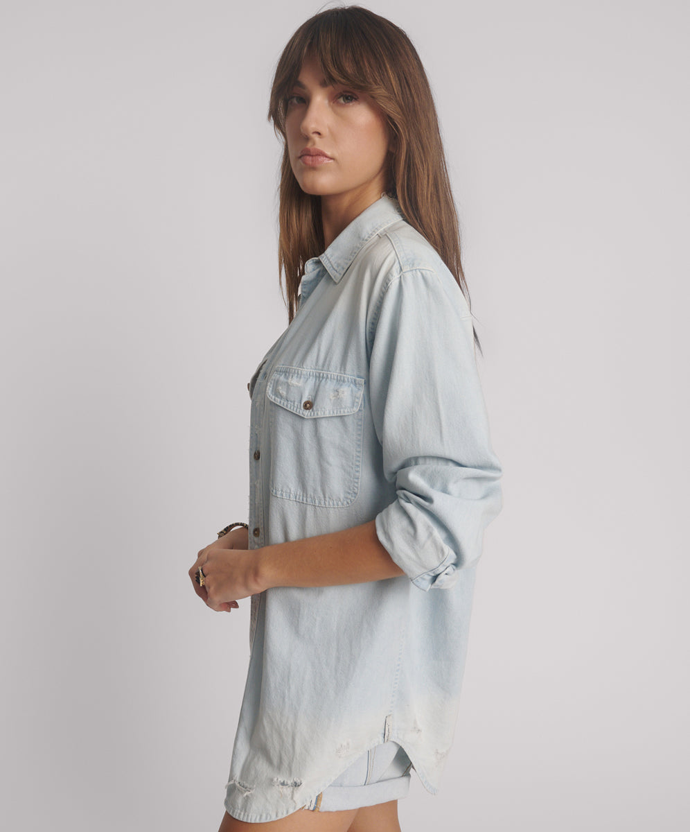 Everyday Chambray Denim Shirt - Classic | One Teaspoon USA