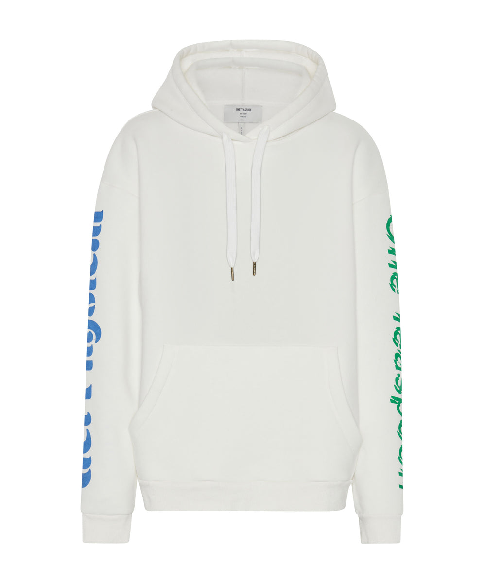 Black Friday Women's Hoodies Sale - Up to 70% off Get Physical Oversized Sweater Hoody - White