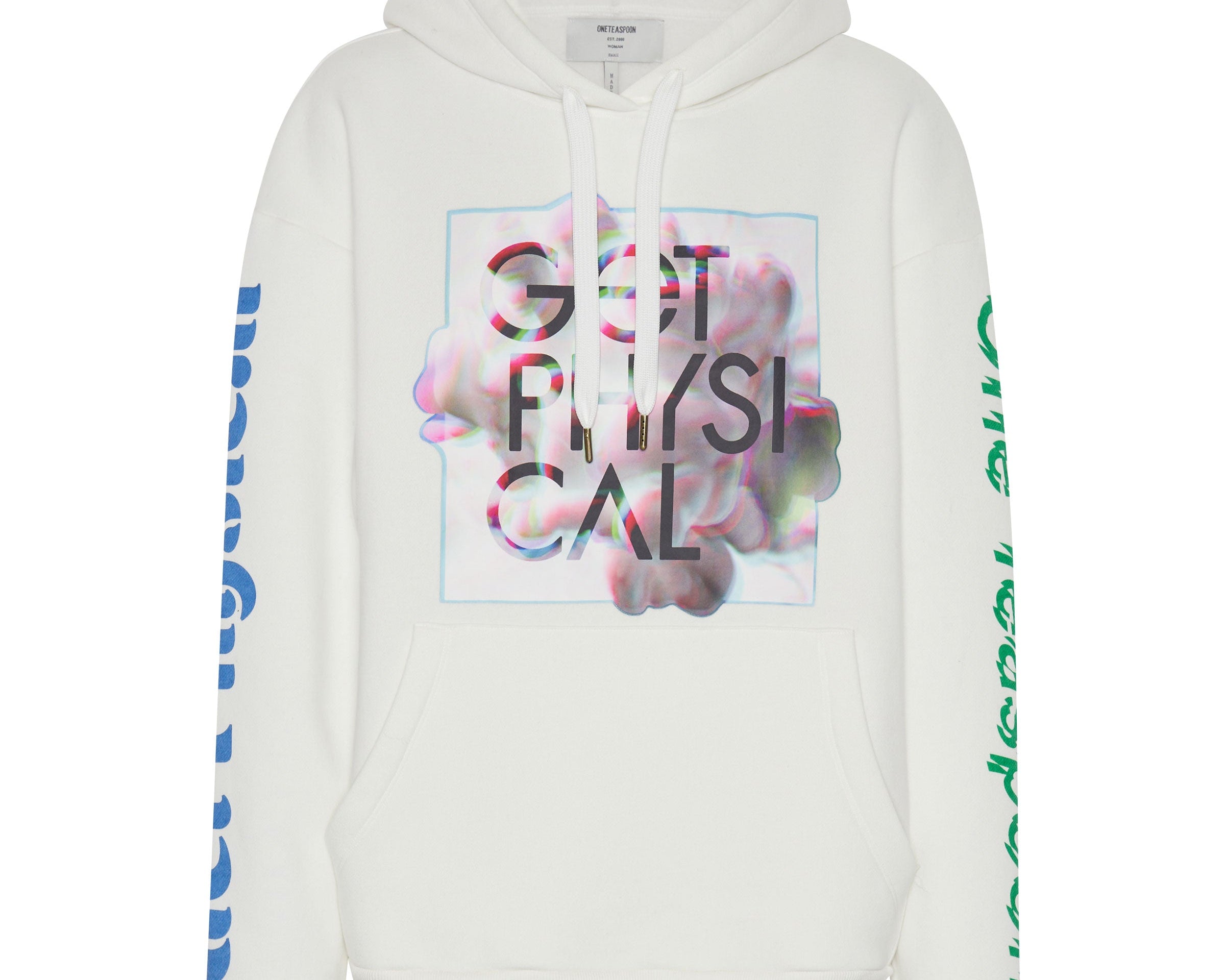 Get Physical Oversized Sweater Hoody - White