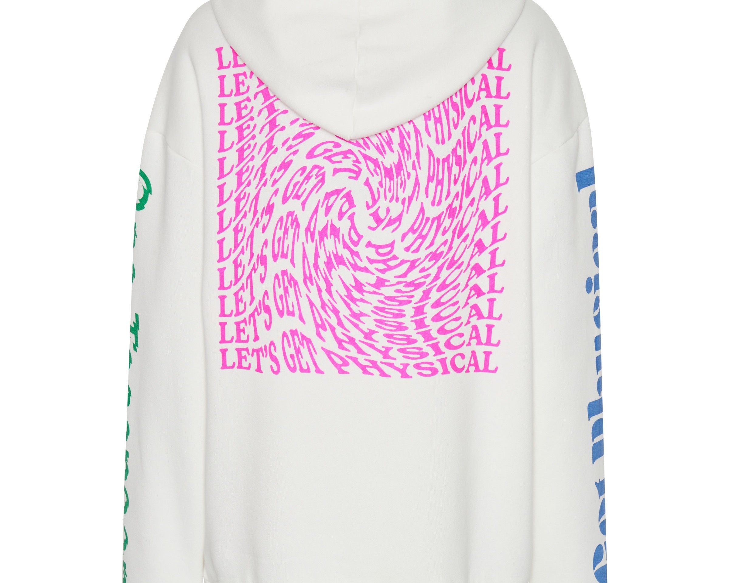 GET PHYSICAL OVERSIZED HOODY WHITE