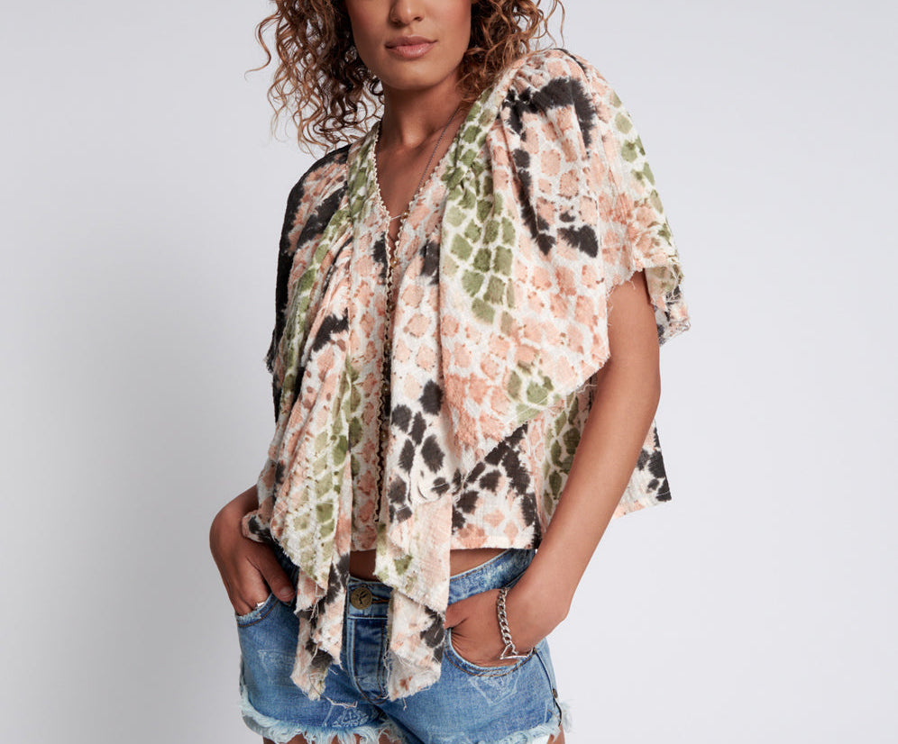 HAND PAINTED BOA TOP