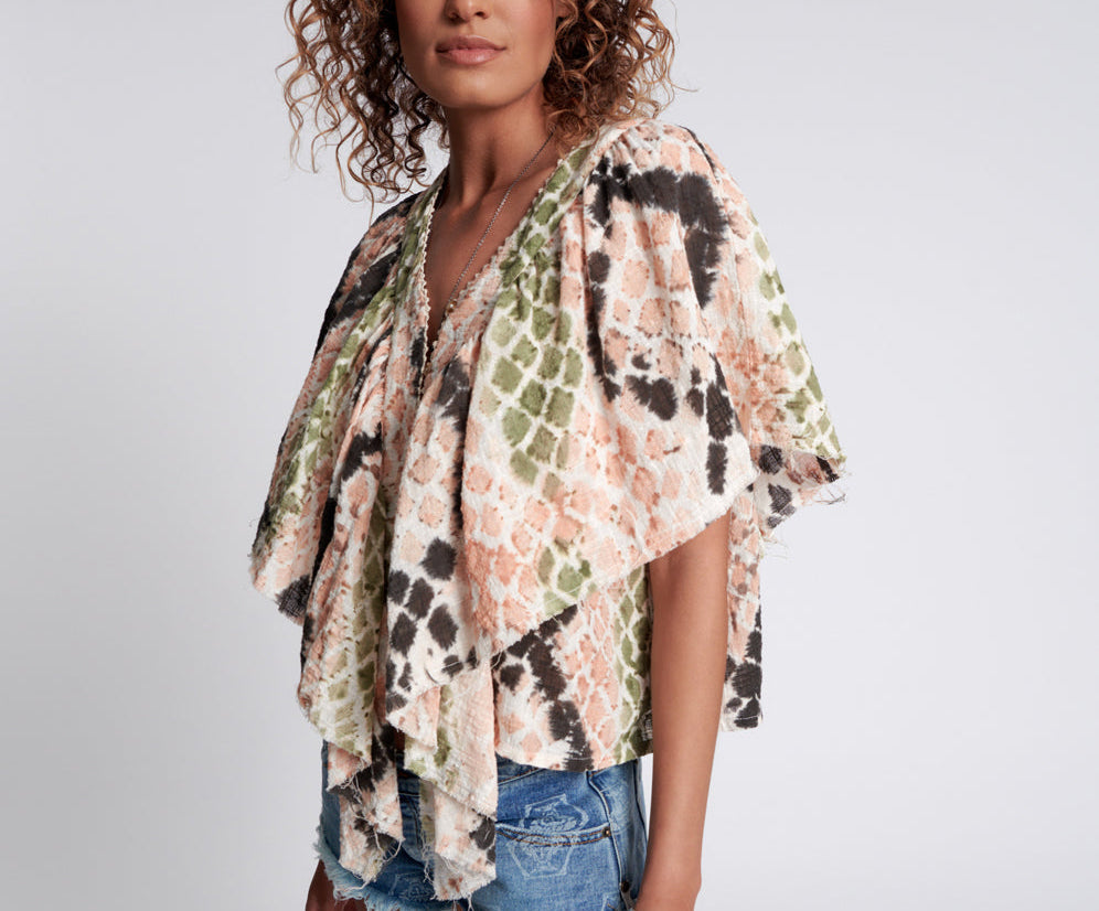 HAND PAINTED BOA TOP