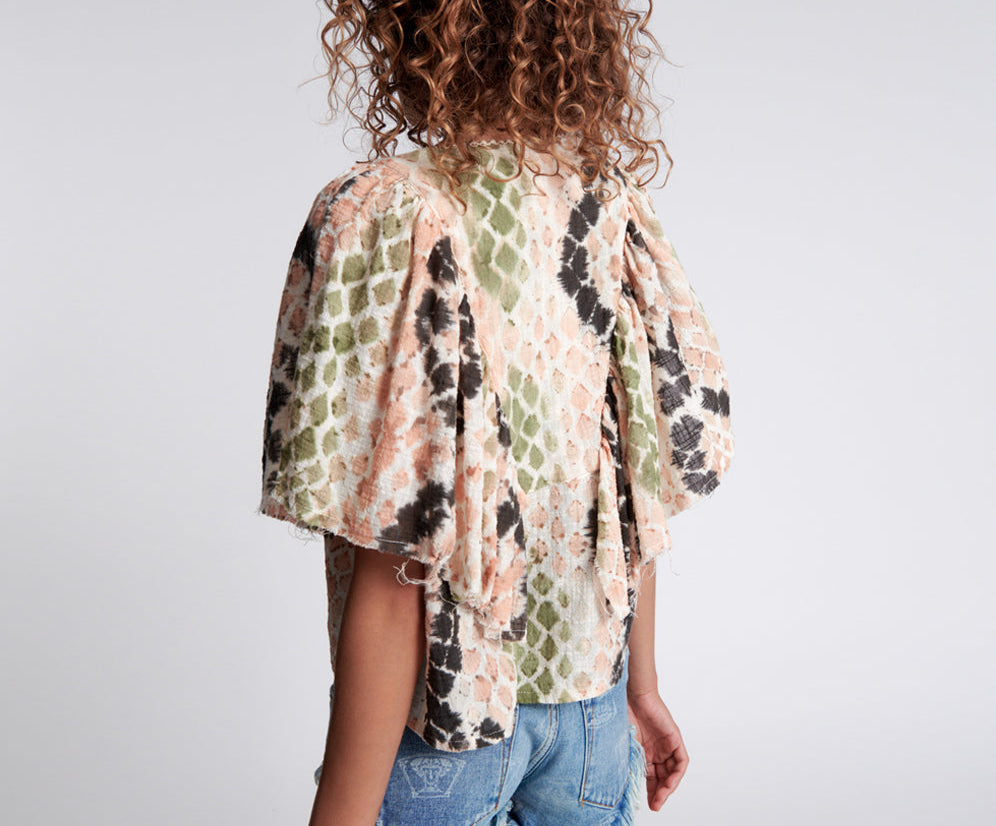 HAND PAINTED BOA TOP