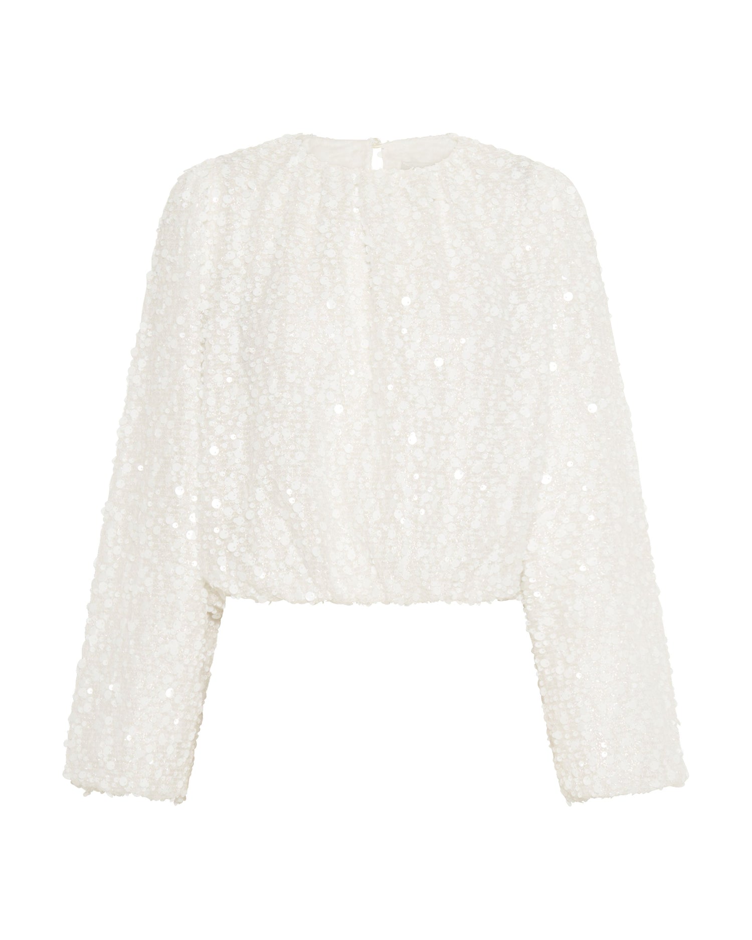 Black Friday Women's Tops, Tees, Shirts, Tanks Sale - Up to 70% off Up All Night Bubble Top - White