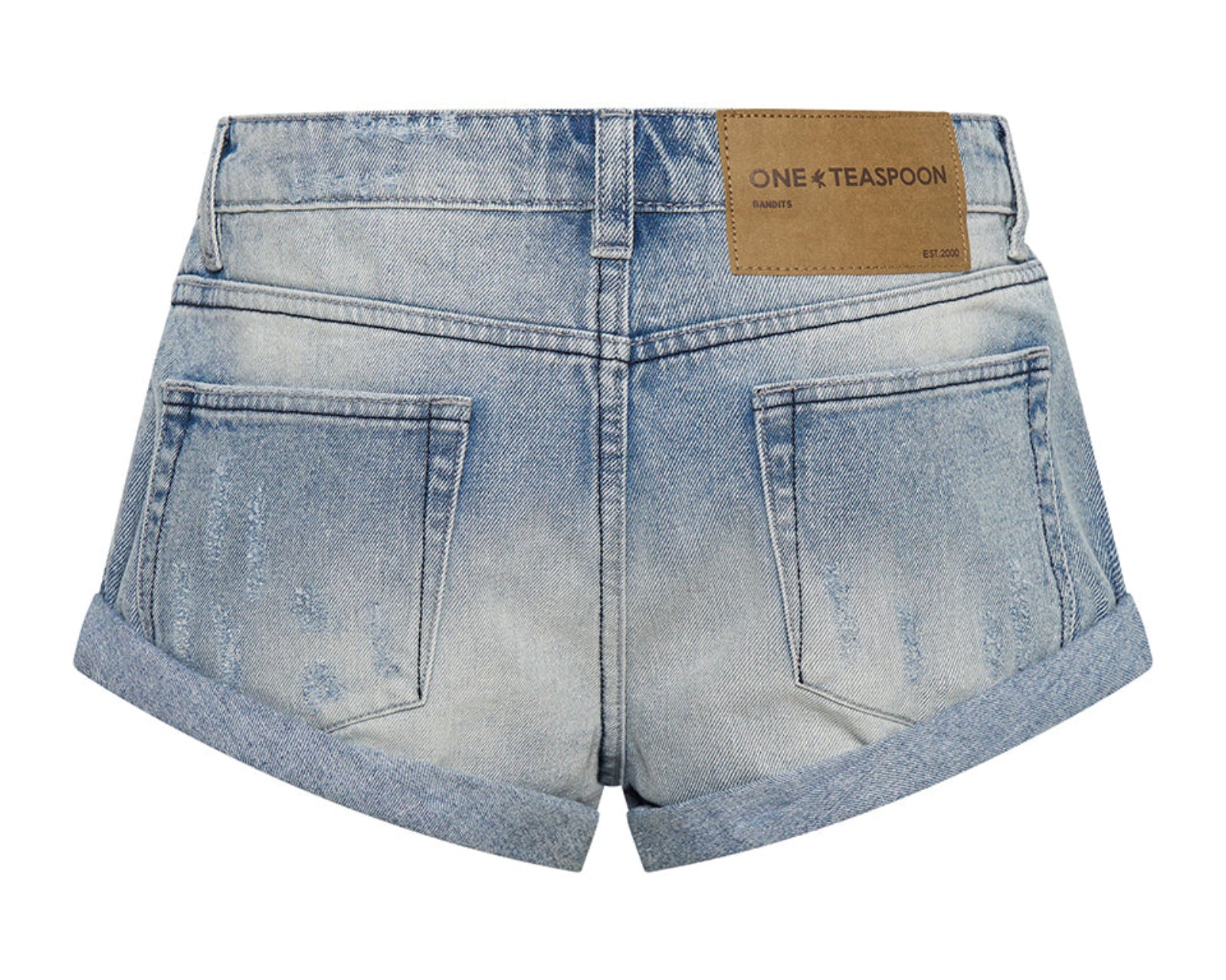 Bandits Low Waist Denim Shorts Salty Dog Blue One Teaspoon USA