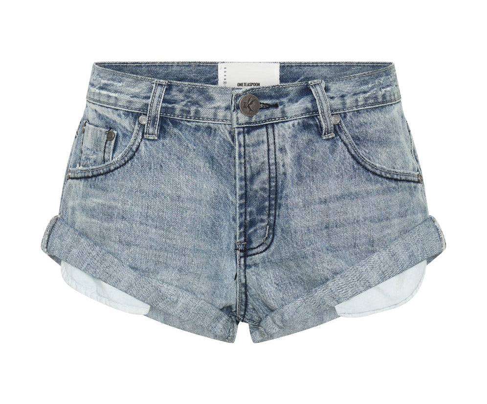 Bandits Low Waist Denim Shorts Archived Salty Dog Blue One