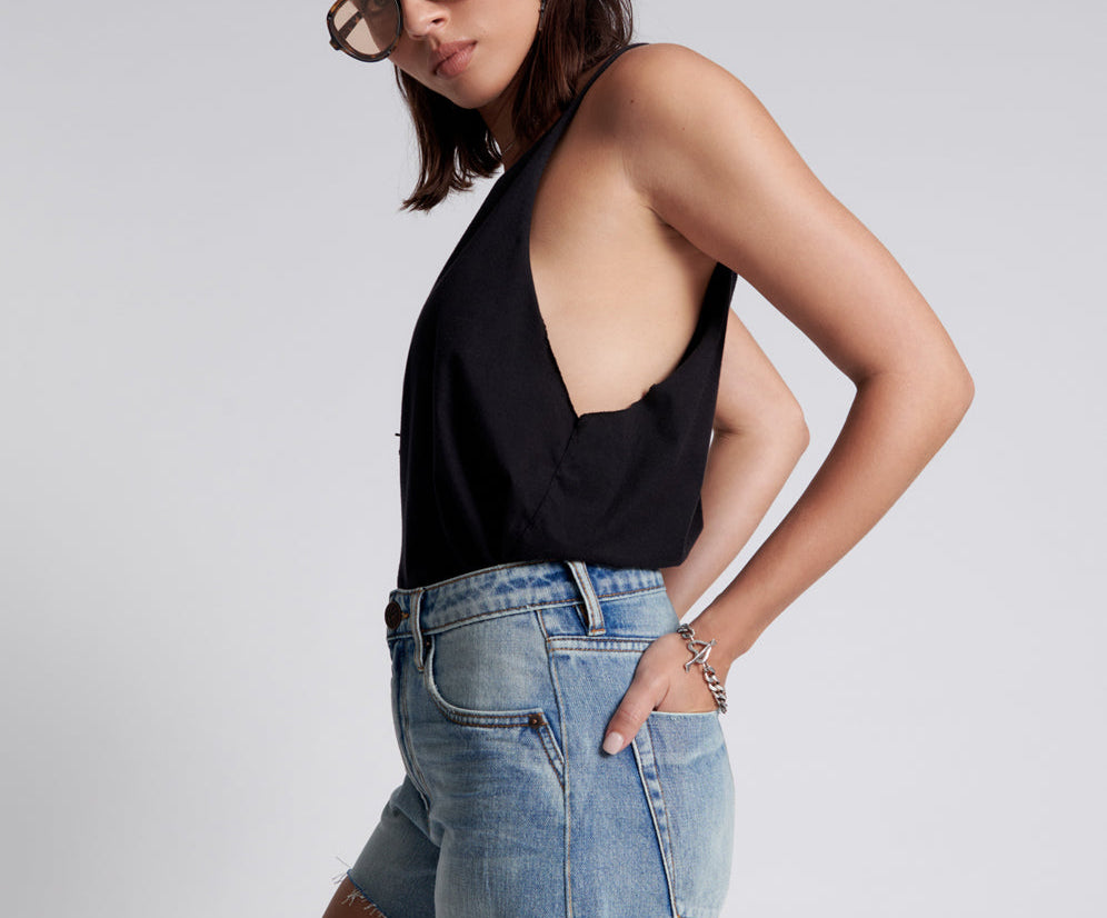 Legends High Waist Mom Fit Denim Shorts - Hendrixe