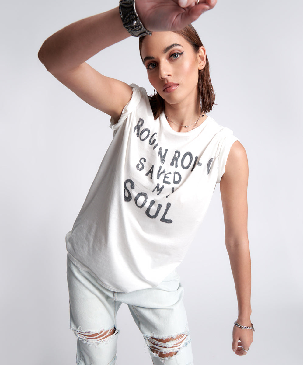 Products ORGANIC ROCK N ROLL SAVED MY SOUL UNISEX TEE