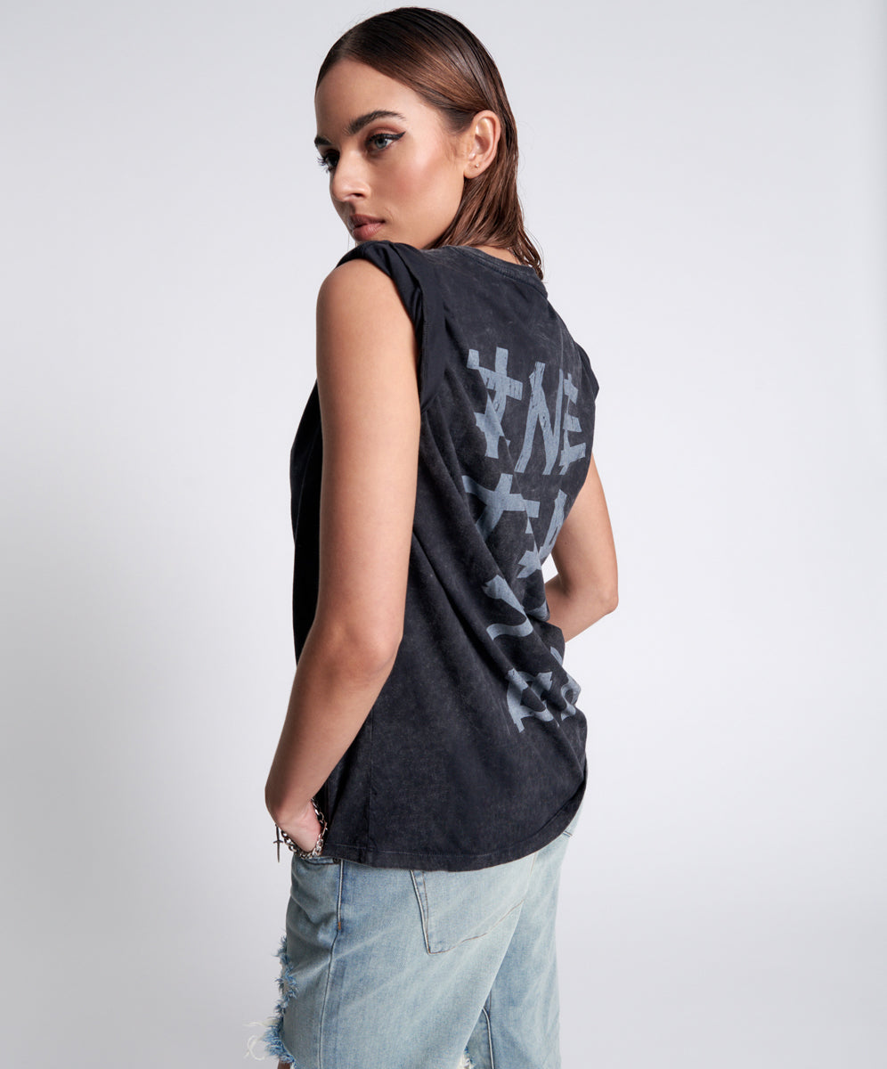 Products ORGANIC BAMBOO GRAFFITTI UNISEX TEE BLACK