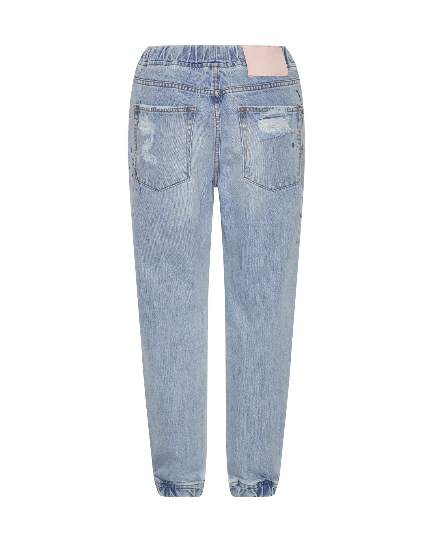 Women's Relaxed Fit Jeans Trackers Mid Waist Jogger Denim Jeans - Fleetwood Artiste