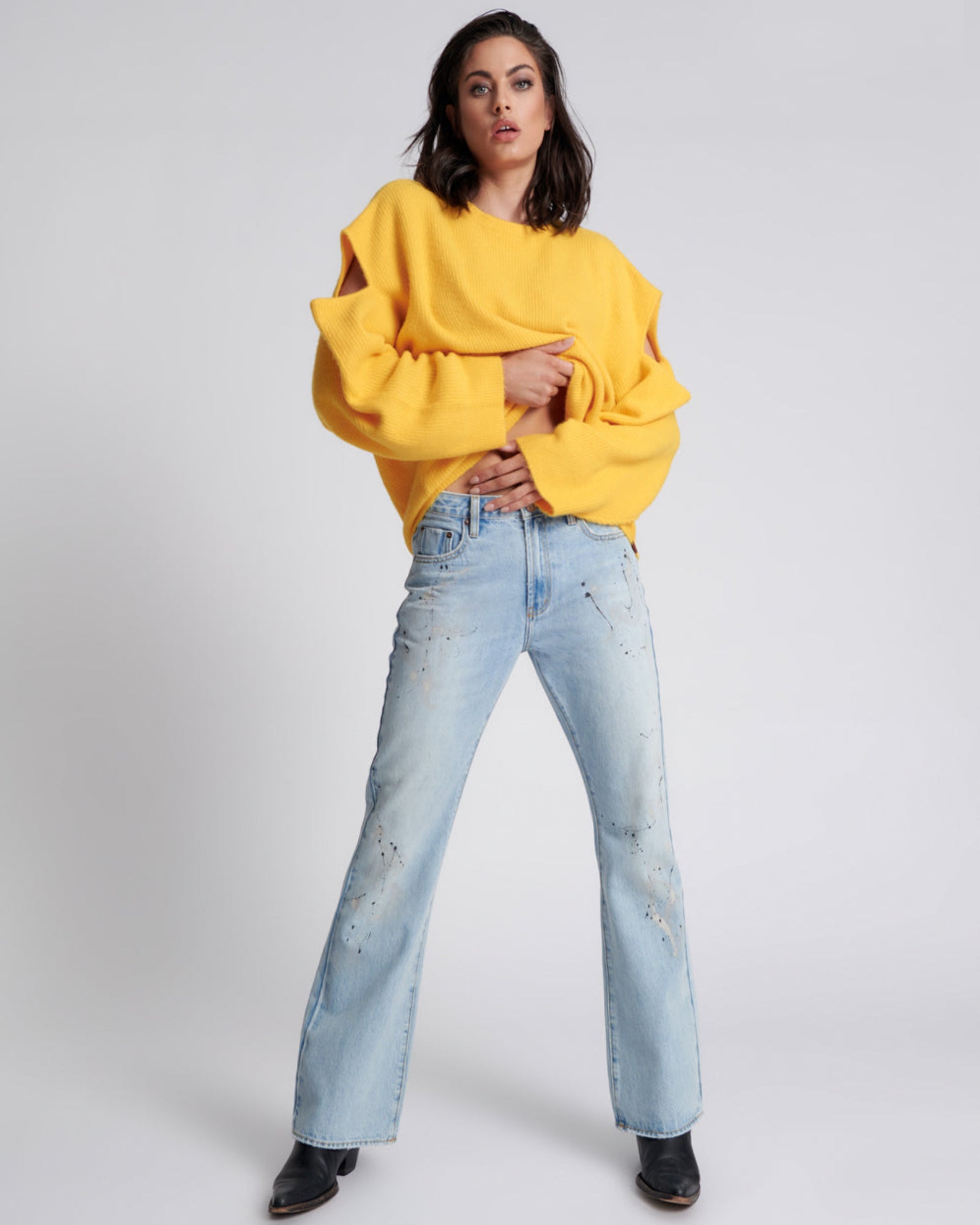 Charlie High Waist Slim Flared Denim Jeans Fleetwood Artiste