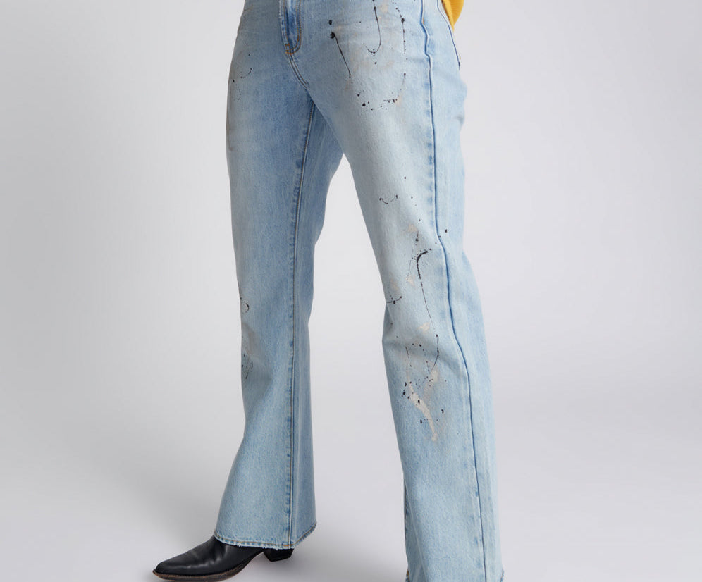 FLEETWOOD ARTISTE CHARLIE SLIM HIGH WAIST FLARED JEANS