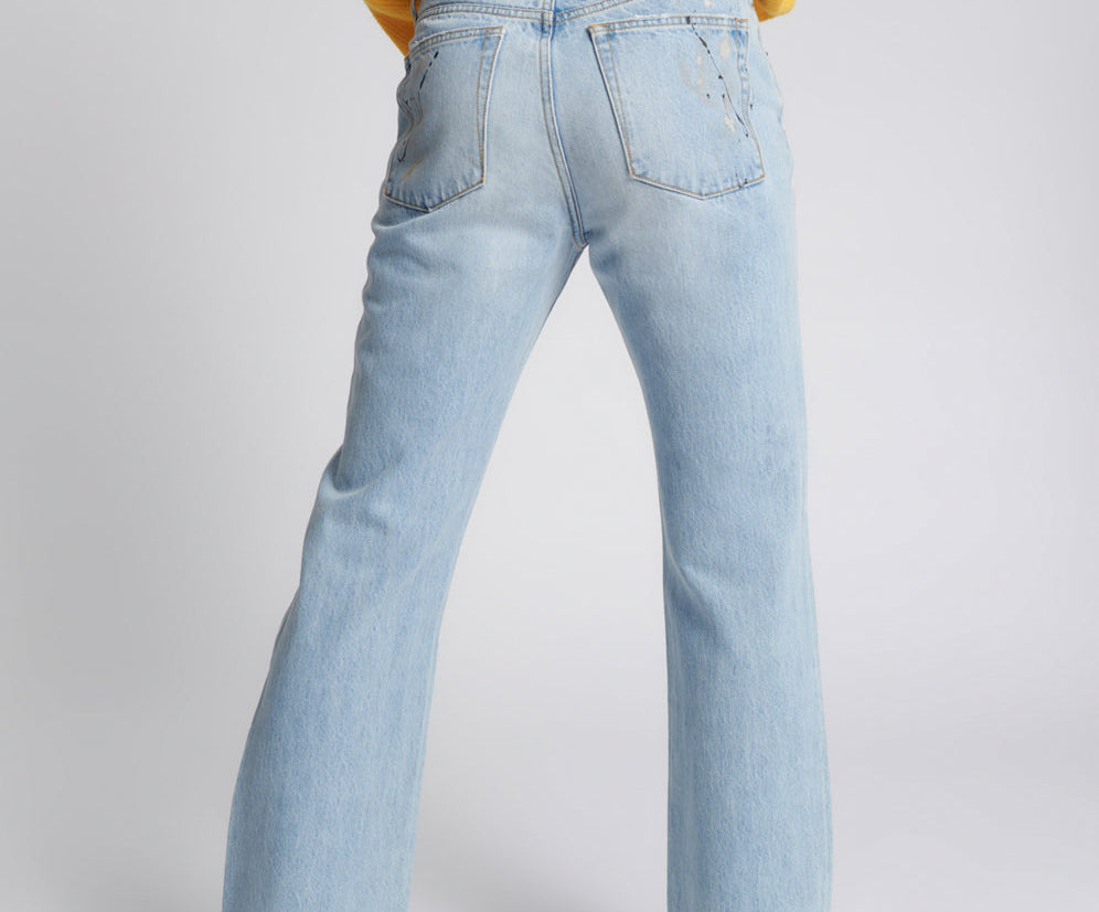 FLEETWOOD ARTISTE CHARLIE SLIM HIGH WAIST FLARED JEANS