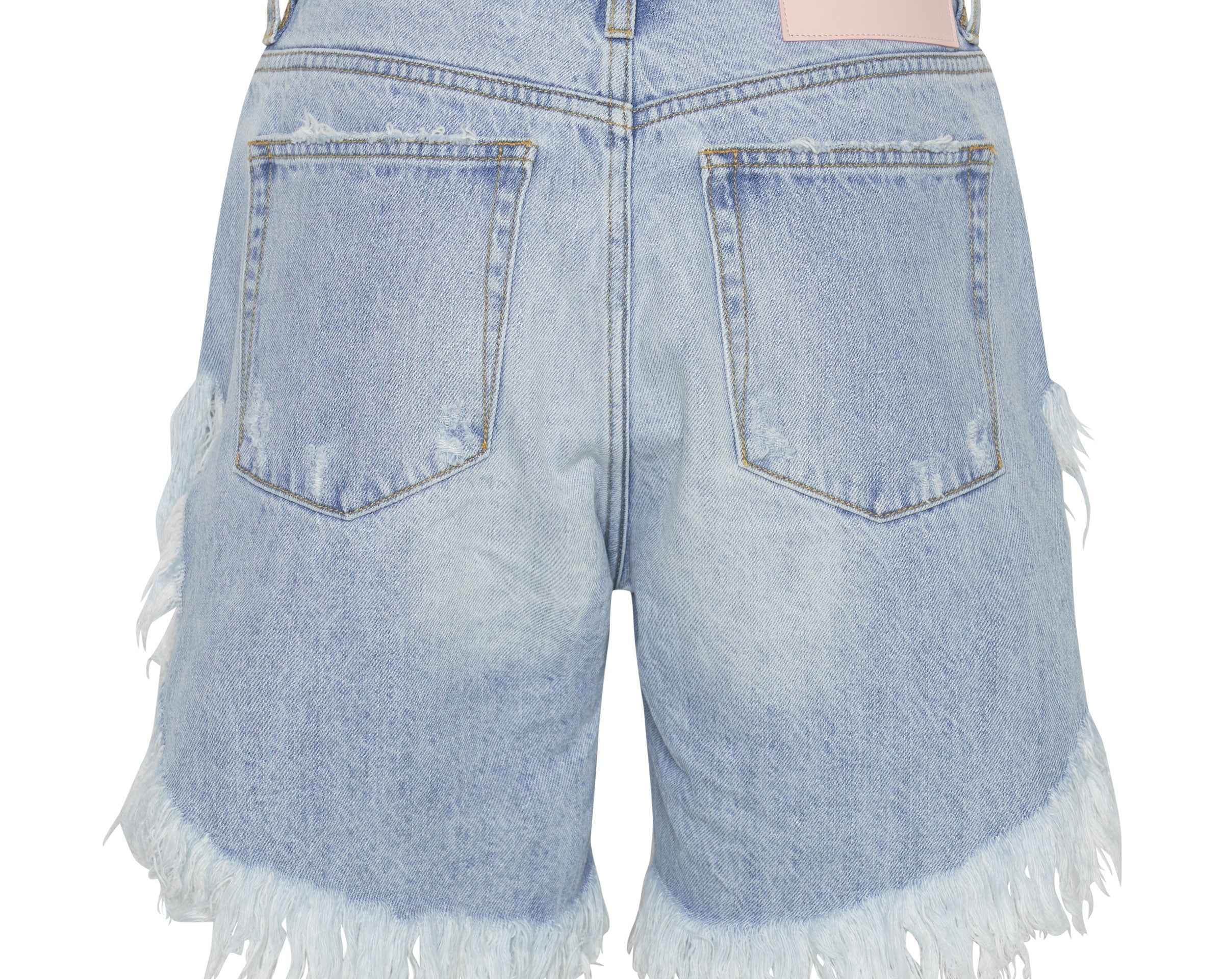 FLEETWOOD FRANKIES LONG LENGTH DENIM SHORTS