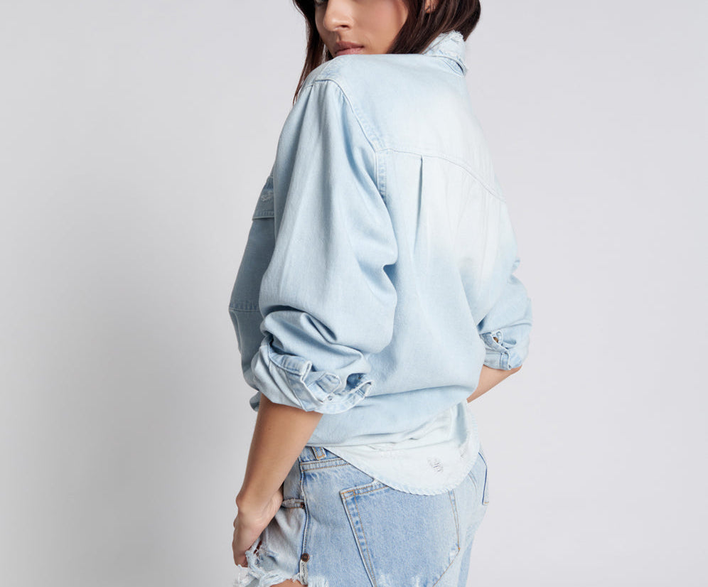 FLEETWOOD FRANKIES LONG LENGTH DENIM SHORTS