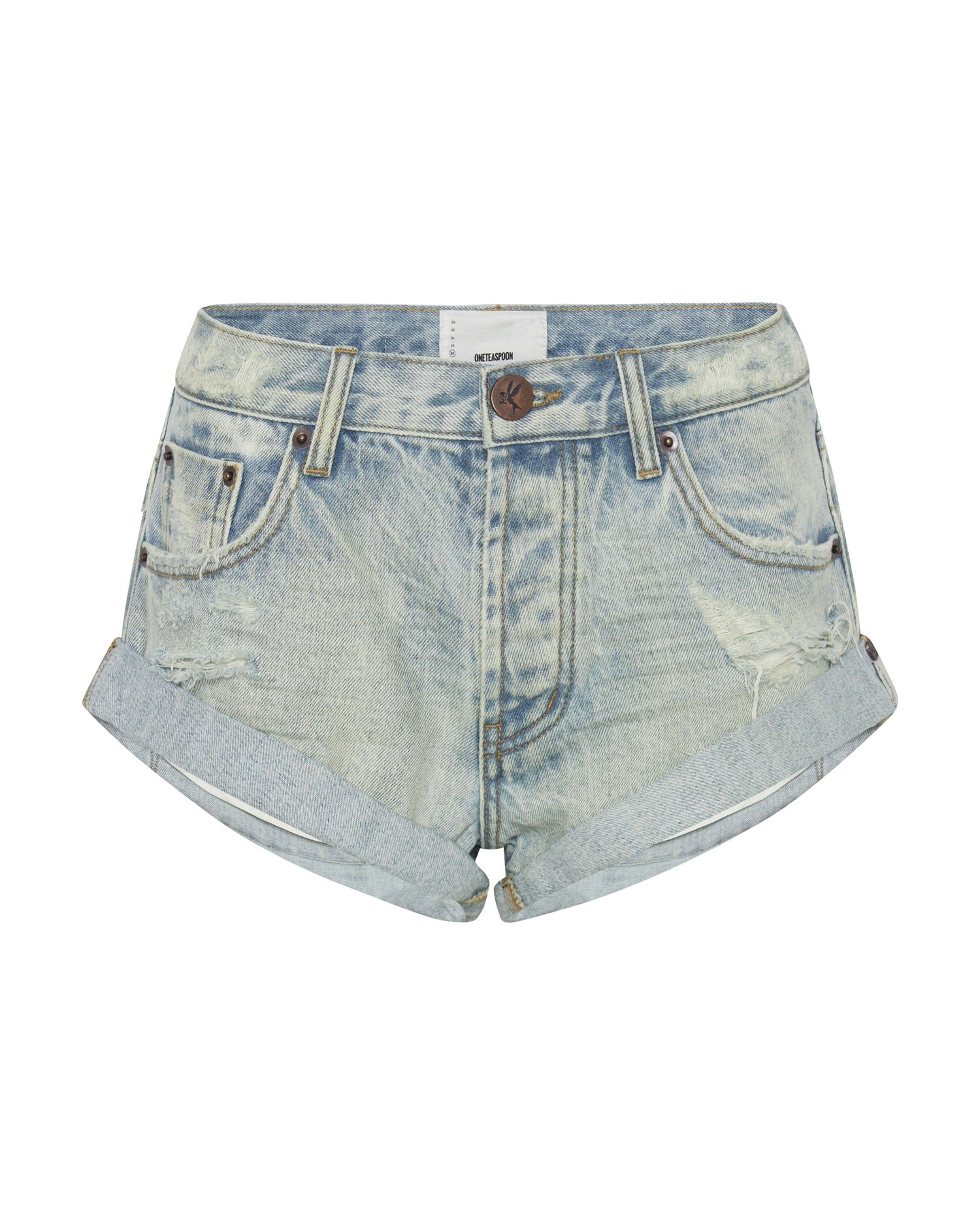 Outlet Sale Women's Denim Bandits Low Waist Denim Shorts - Archived Kansas Blue