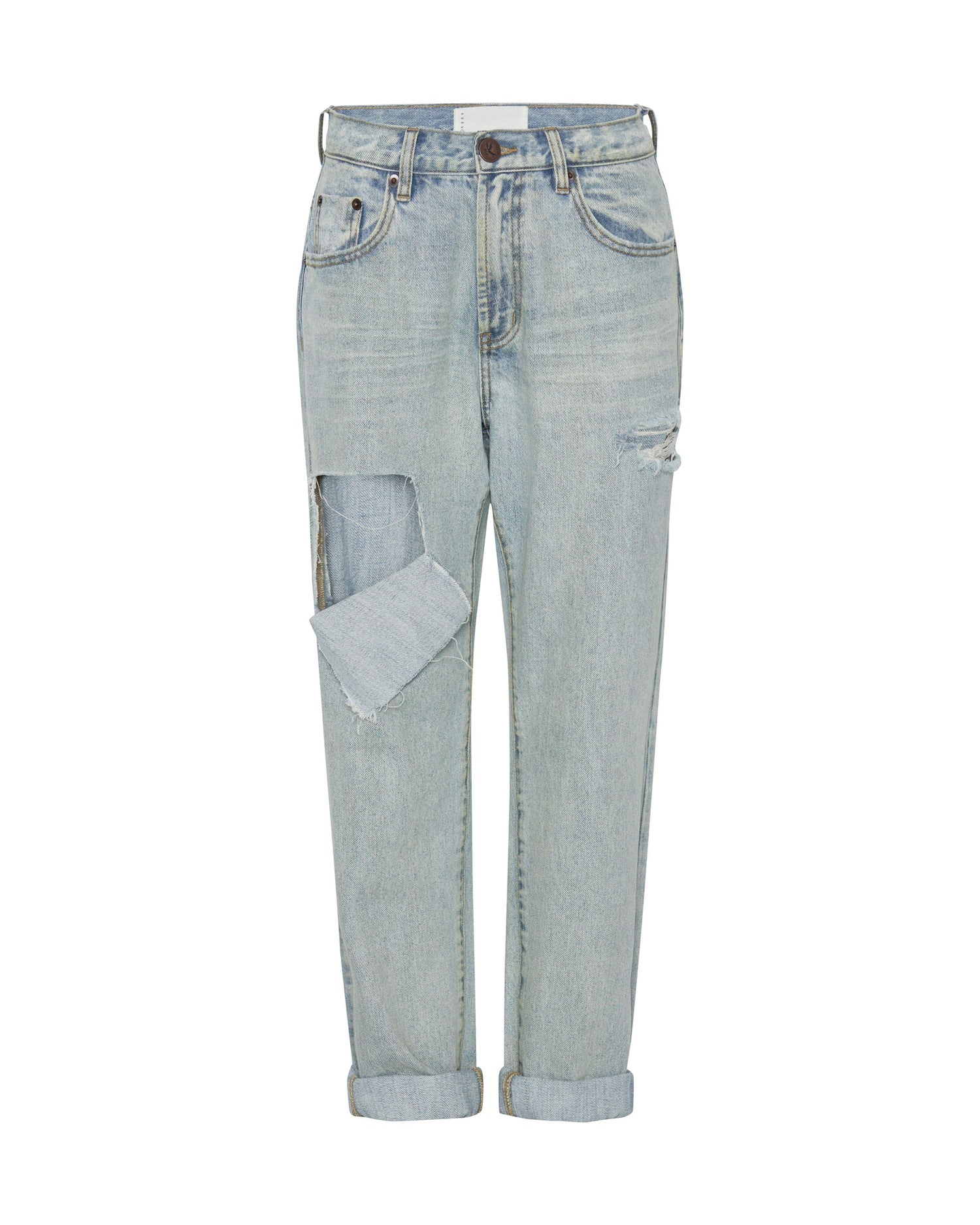 1982s Jeans 1982S High Waist Balloon Denim Jeans - Kansas Blue