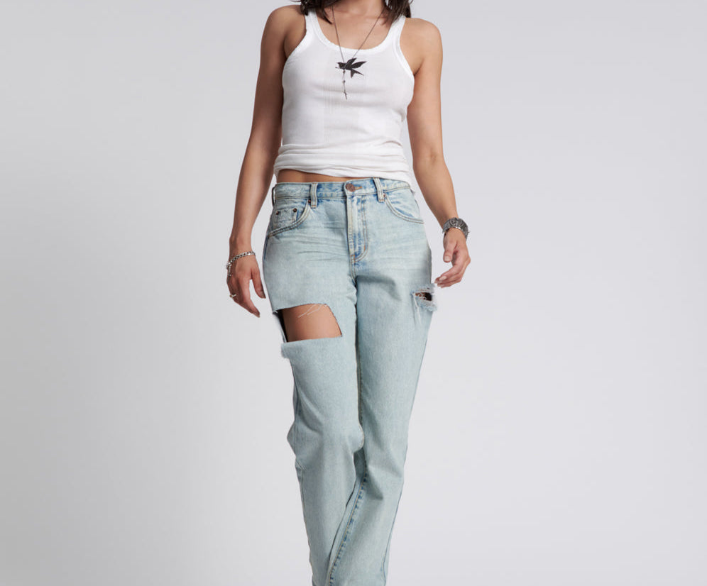 1982S High Waist Balloon Denim Jeans - Kansas Blue