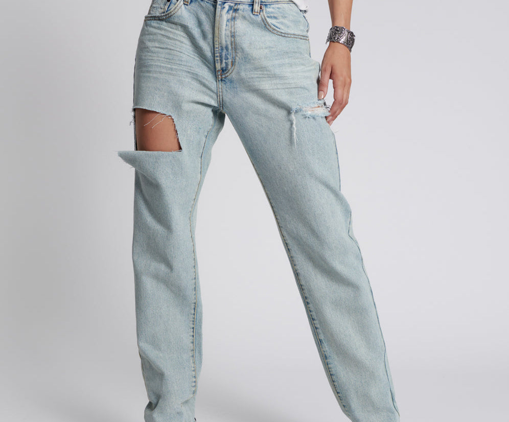 1982S High Waist Balloon Denim Jeans - Kansas Blue