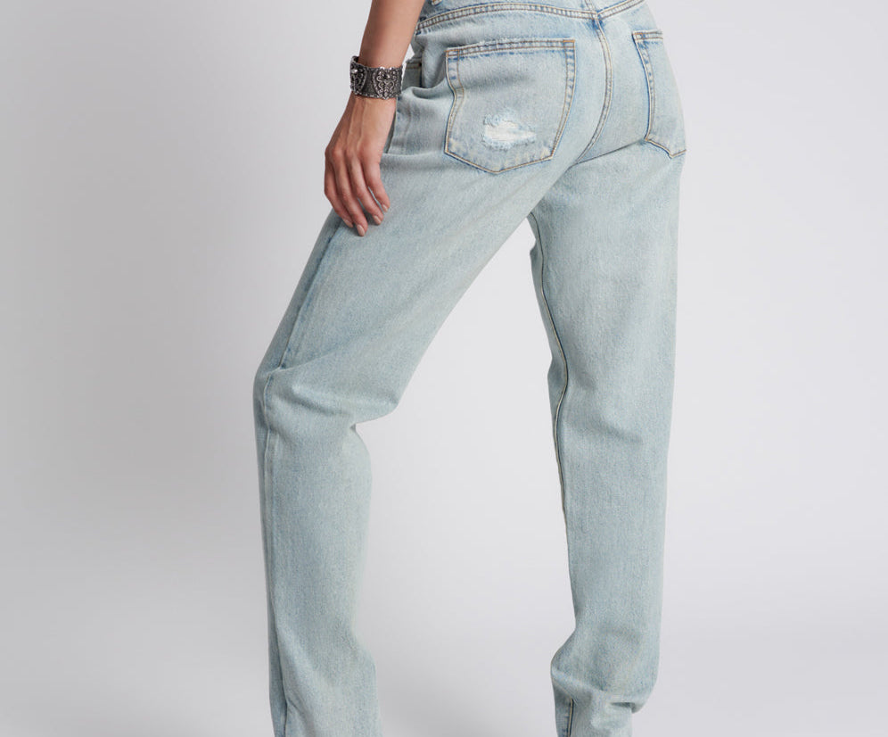 1982S High Waist Balloon Denim Jeans - Kansas Blue