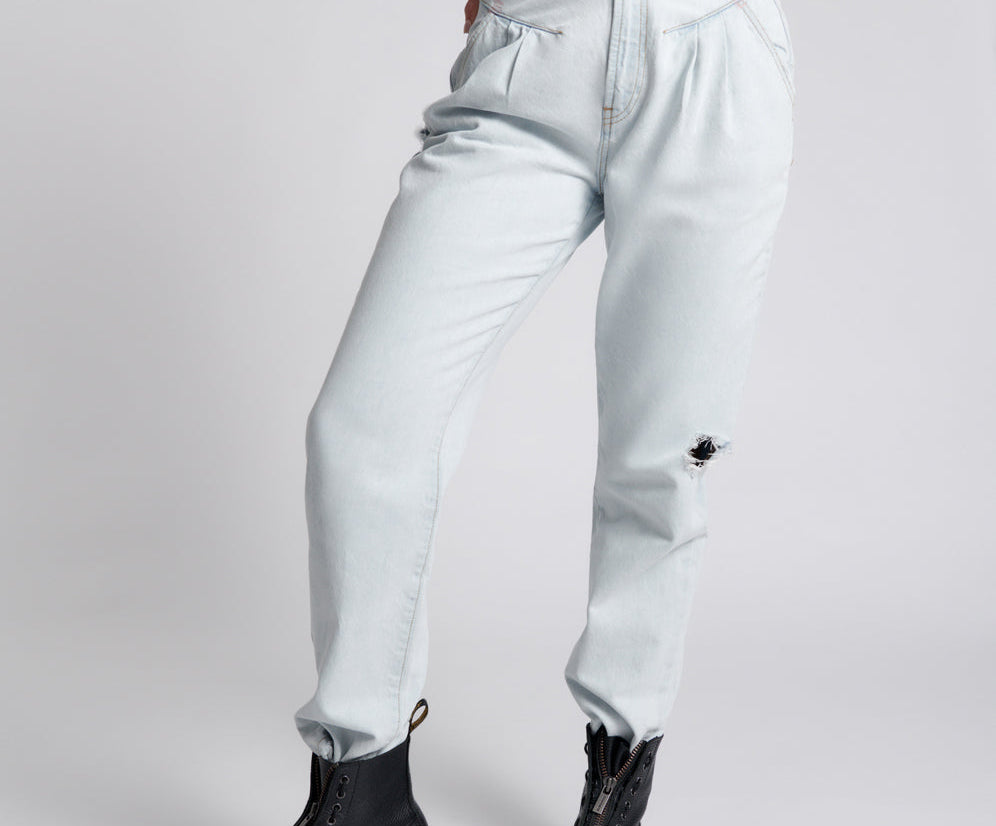 Streetwalkers High Waist 80S Fit Denim Jeans - Bel Air Blue