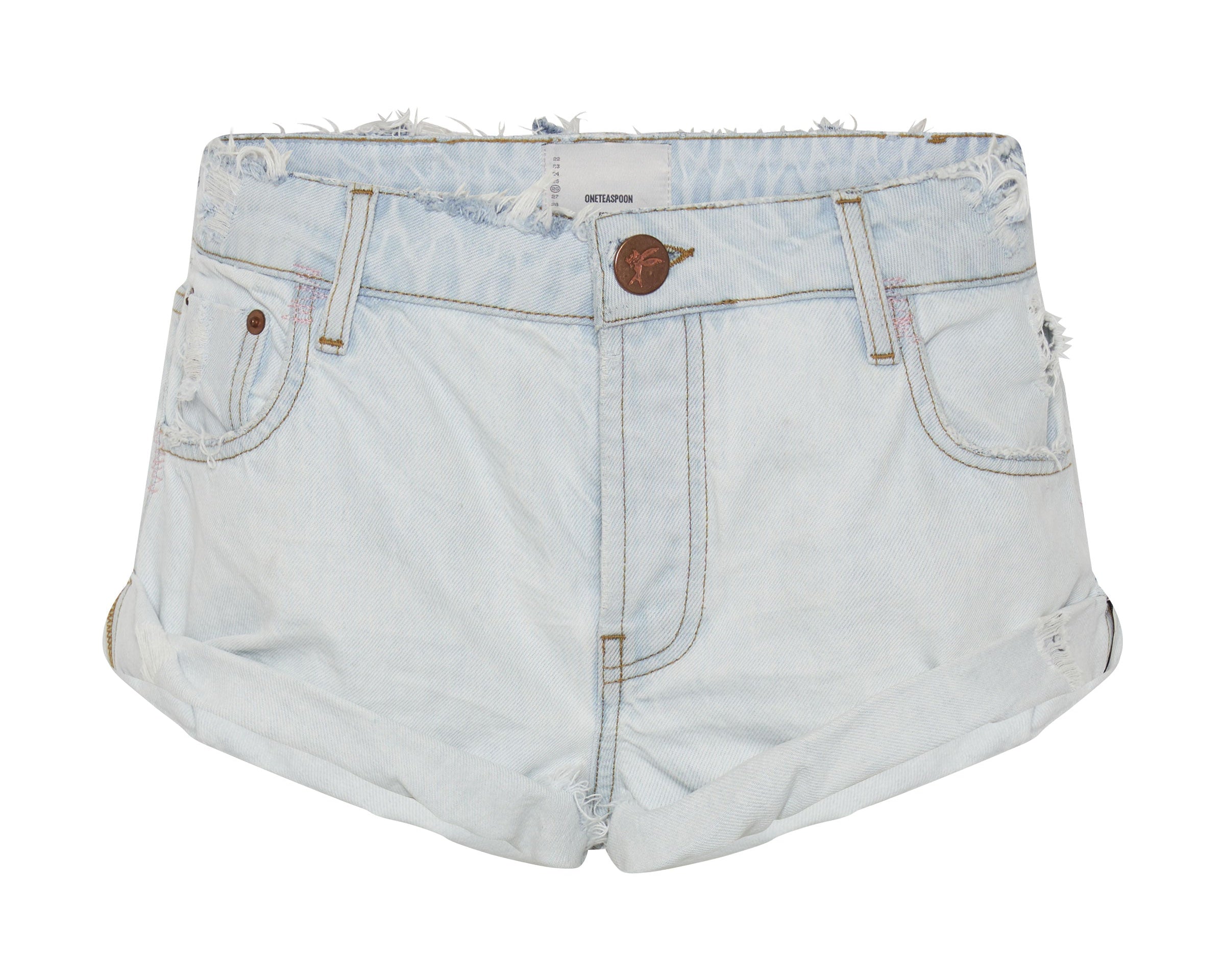 Bandits Low Waist Denim Shorts - Bel Air Blue