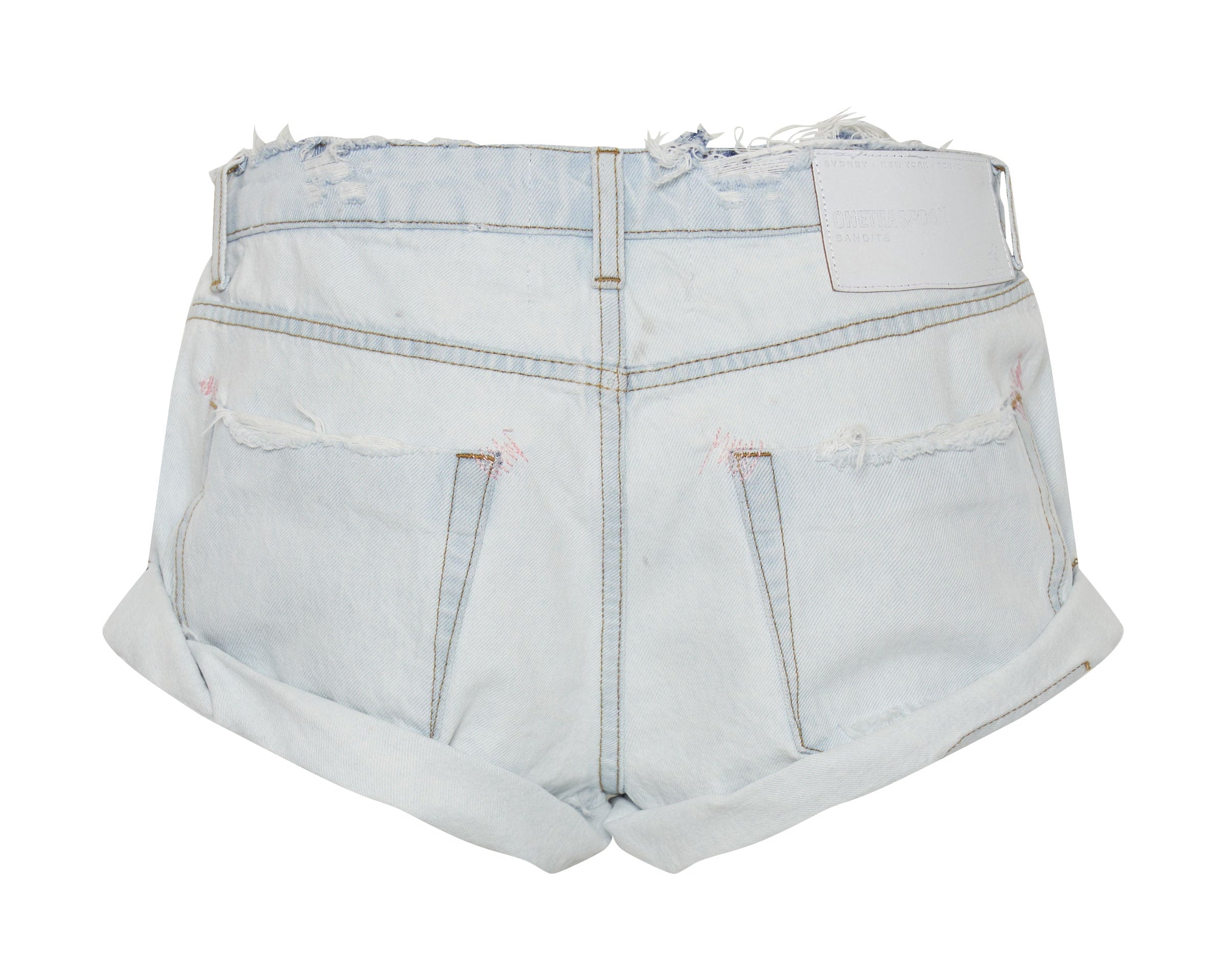 Bandits Low Waist Denim Shorts - Bel Air Blue