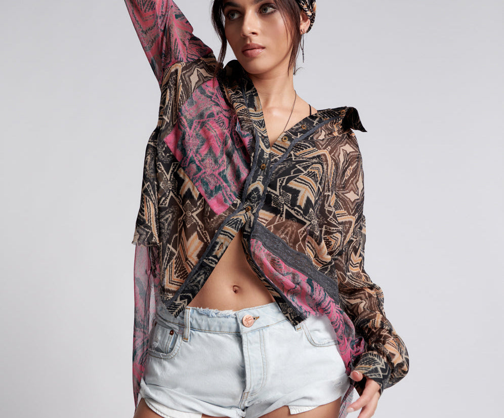 Bandits Low Waist Denim Shorts - Bel Air Blue