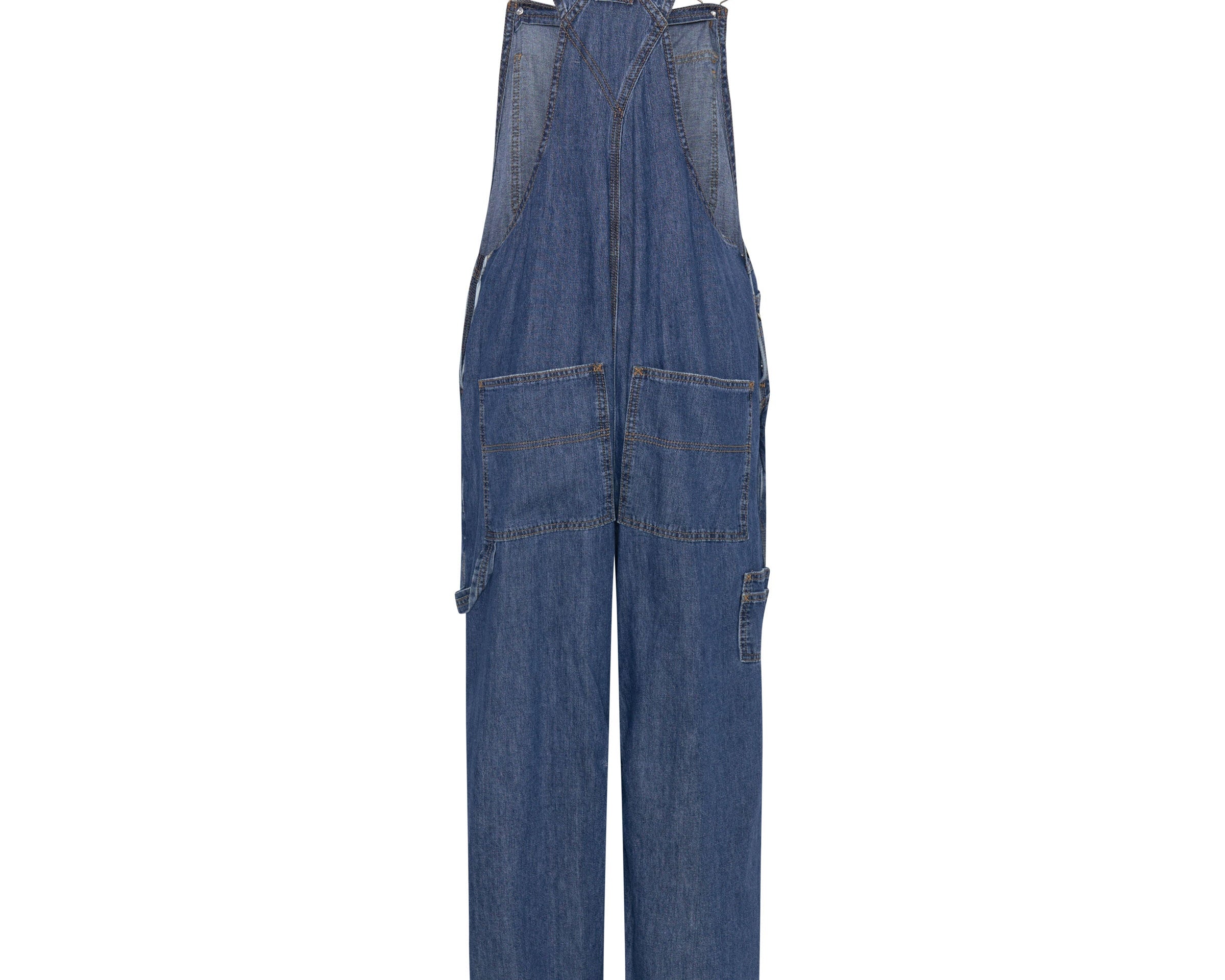 BLUE NIGHT STANTON ST OVERSIZED OVERALLS