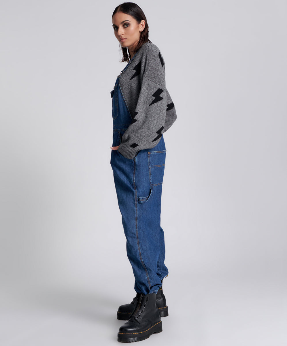 Outlet Sale Women's Jumpsuits Stanton St Long Denim Overalls - Blue Night