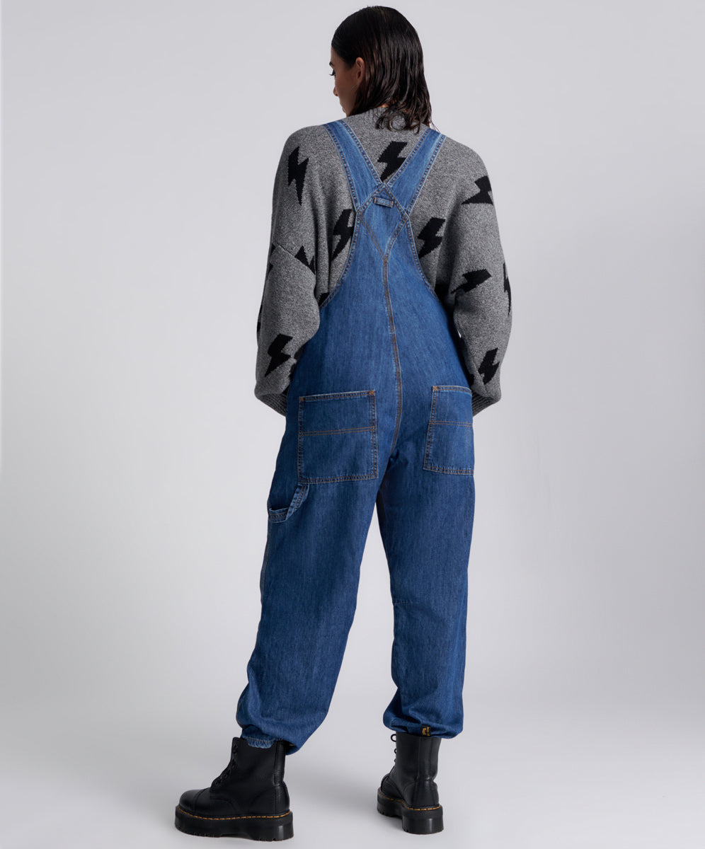 Stanton St Long Denim Overalls - Blue Night | One Teaspoon USA