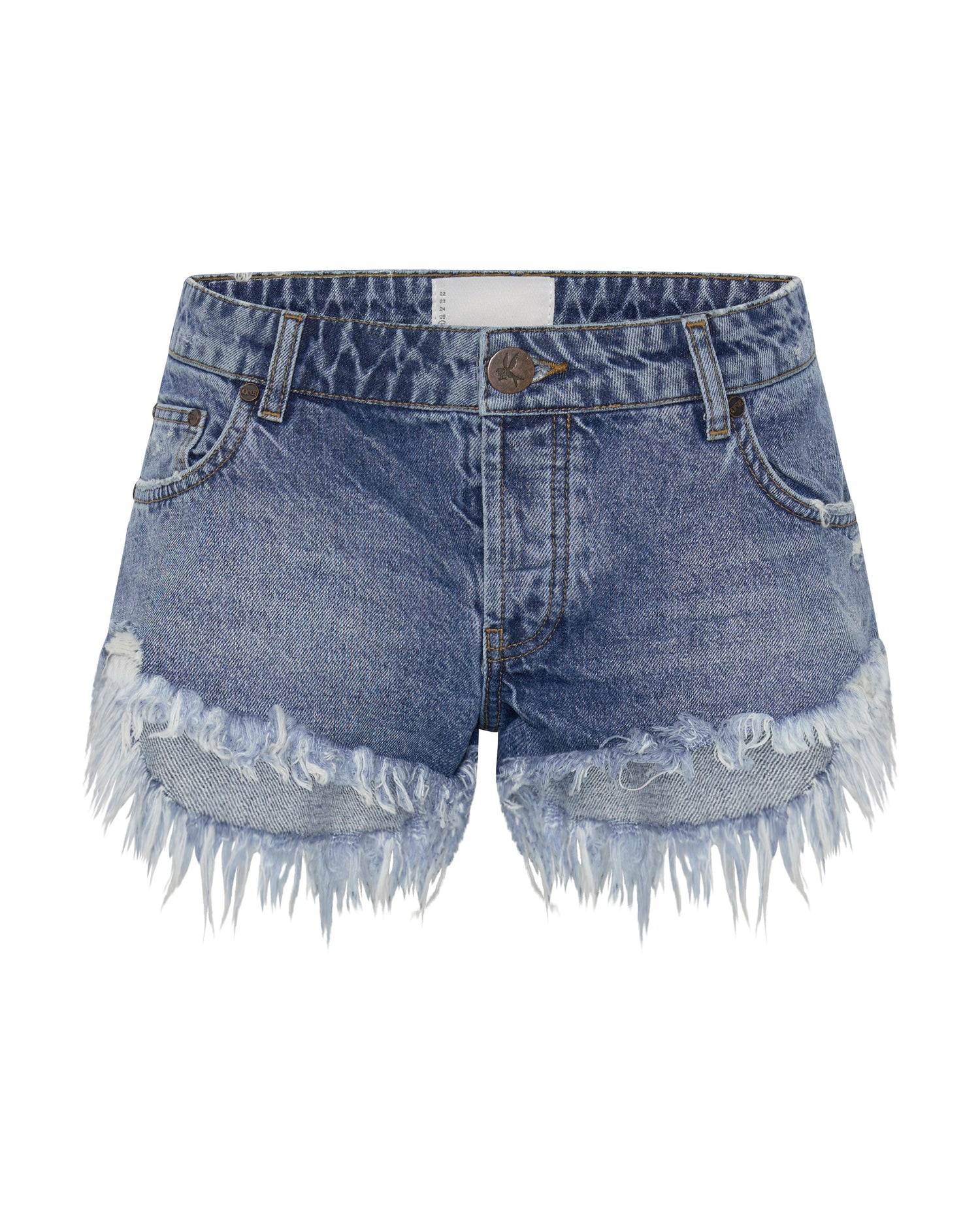 Products ROSEWOOD BONITA LOW WAIST DENIM SHORTS