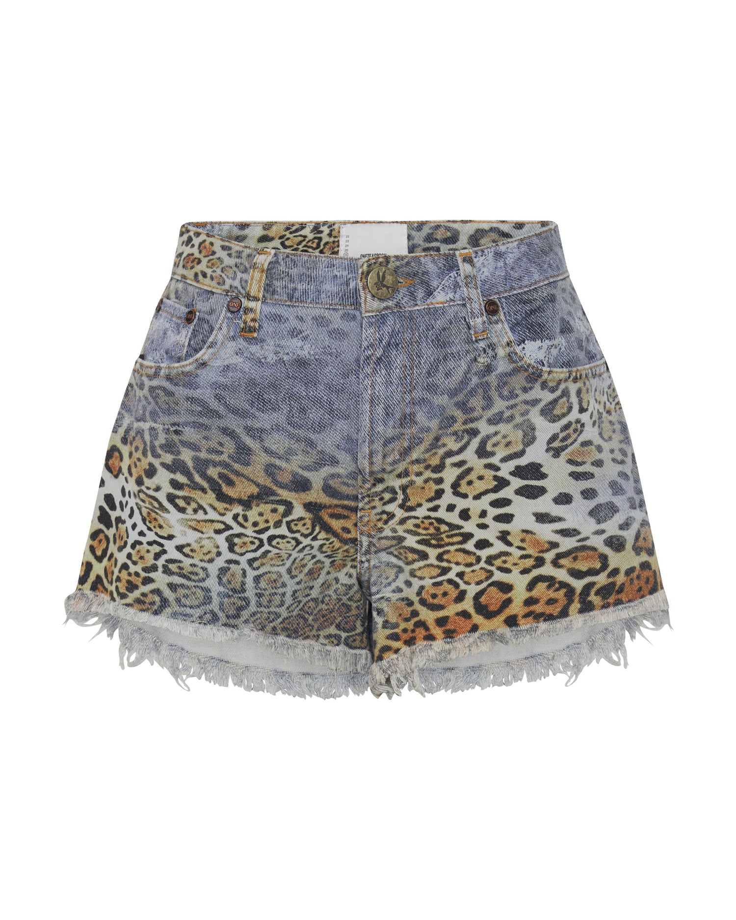 Products Truckers Mid Waist Relaxed Denim Shorts - Leoparty