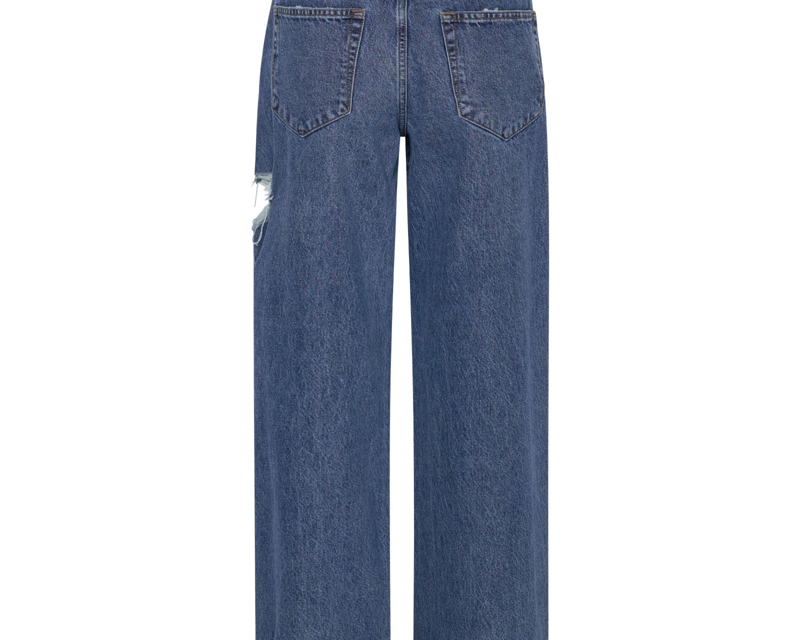 Jackson Mid Waist Wide Leg Denim Jeans - Rosewood