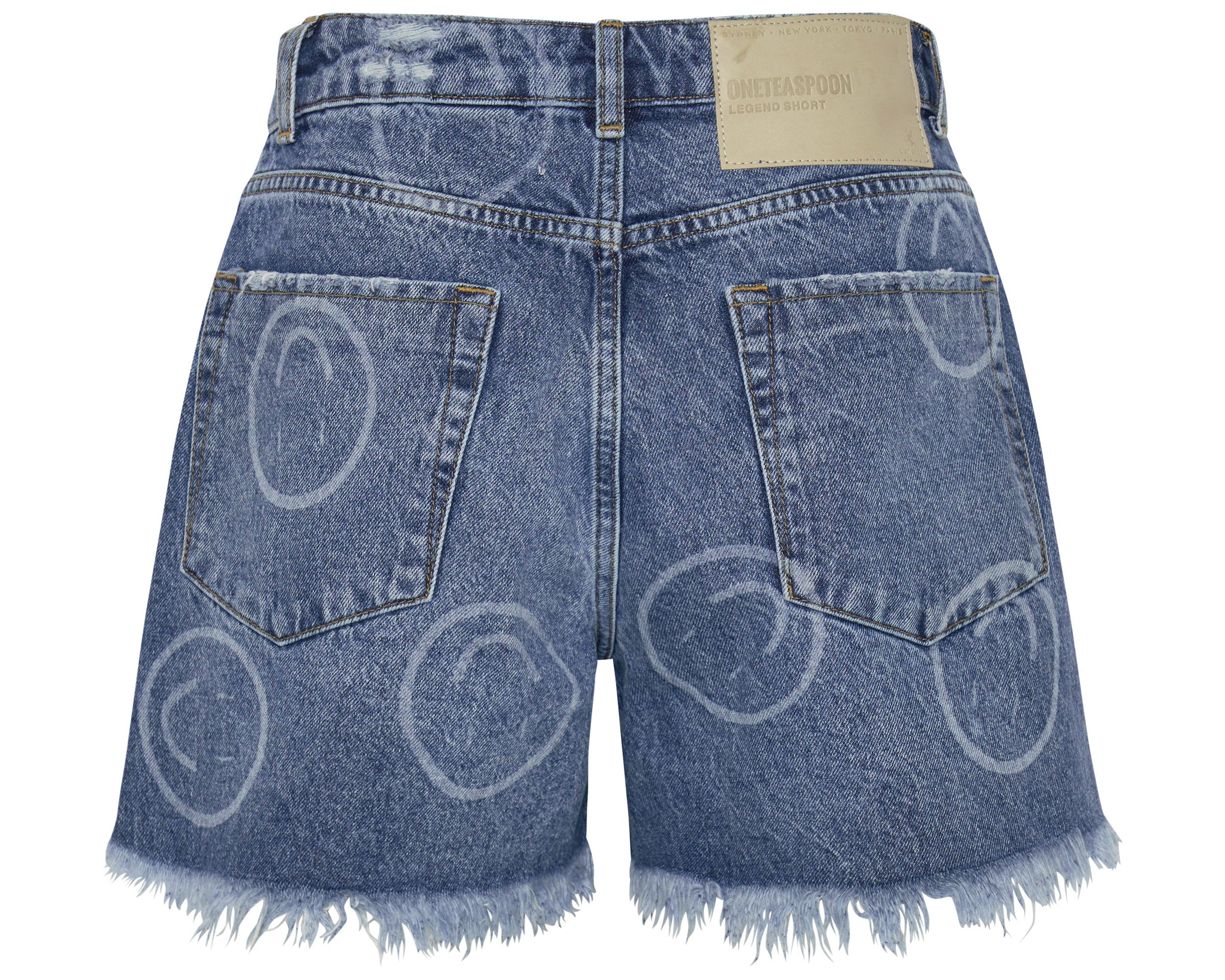 Legends High Waist Mom Fit Denim Shorts - Rosewood