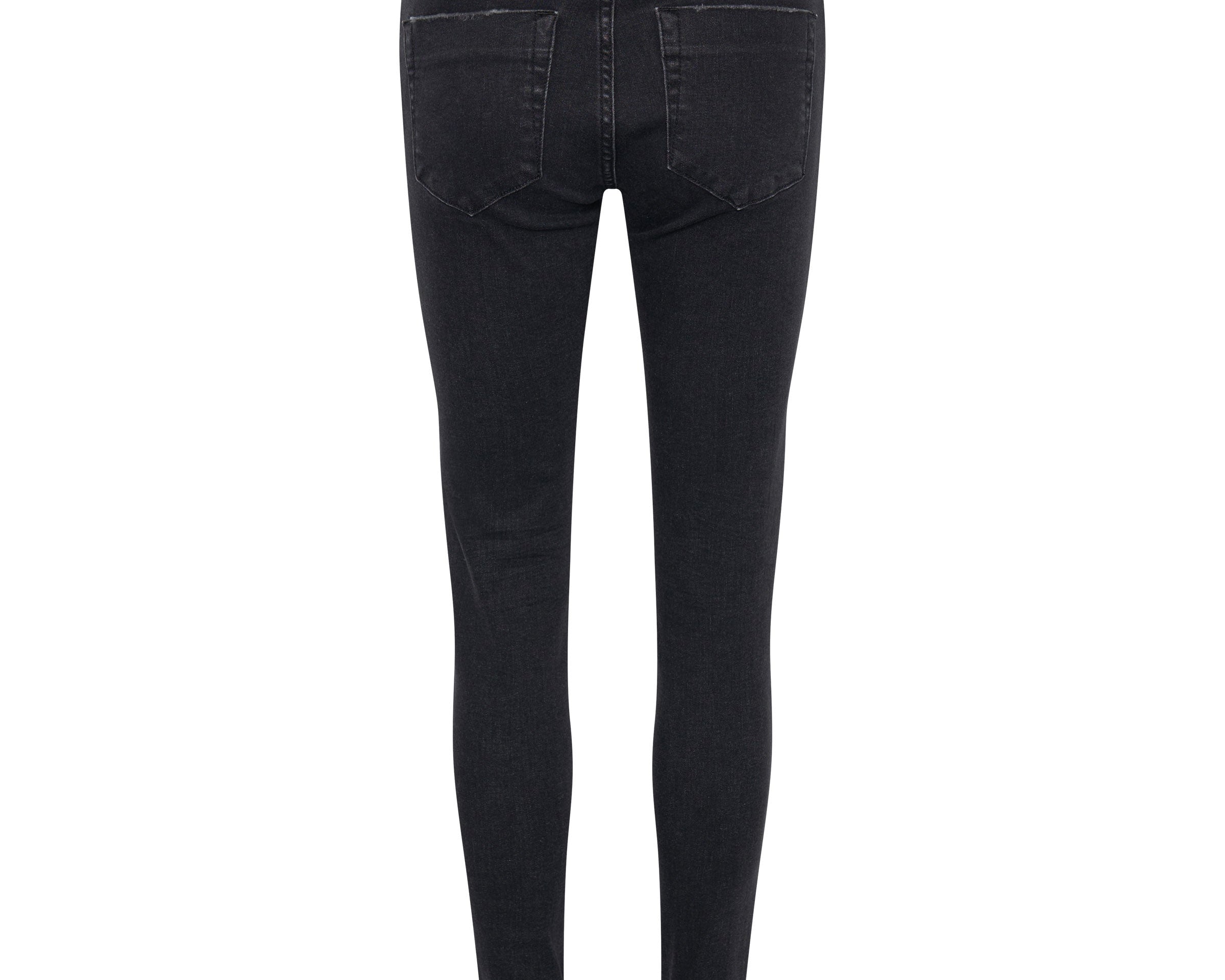 Freebirds Ii Low Waist Stretch Skinny Denim Jeans - Black