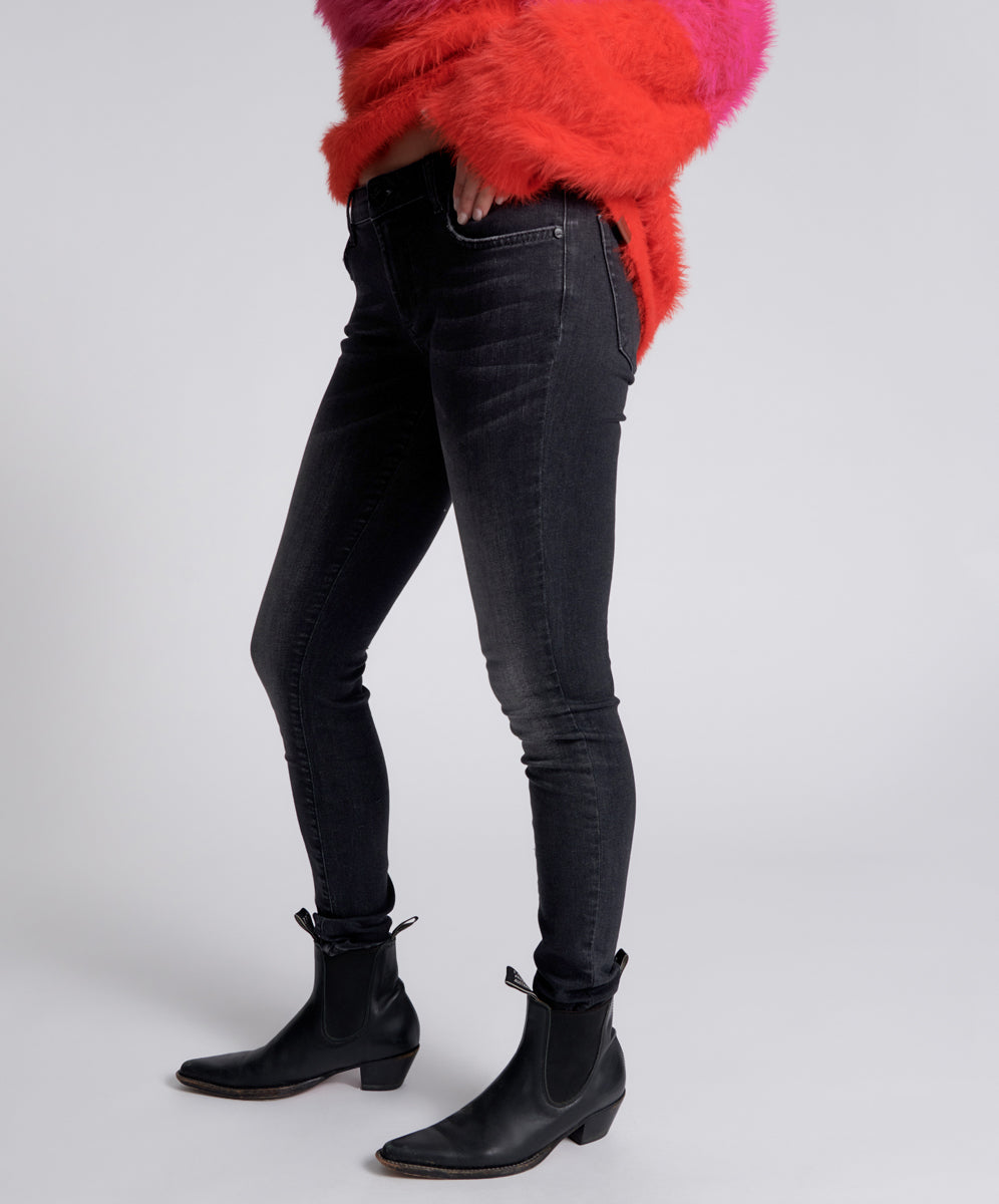 Freebirds Ii Low Waist Stretch Skinny Denim Jeans - Black | One