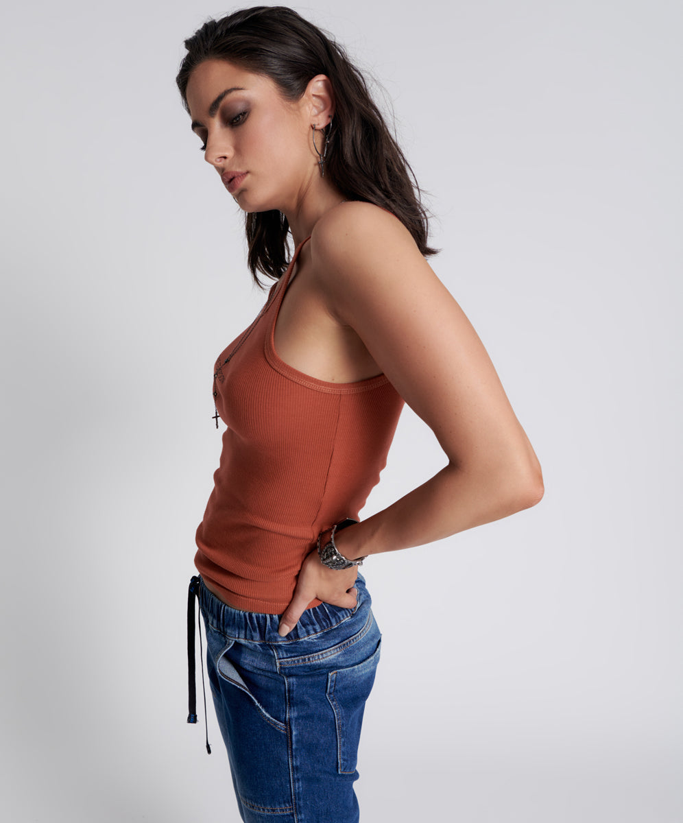 Products ONE TEASPOON LOGO SINGLET