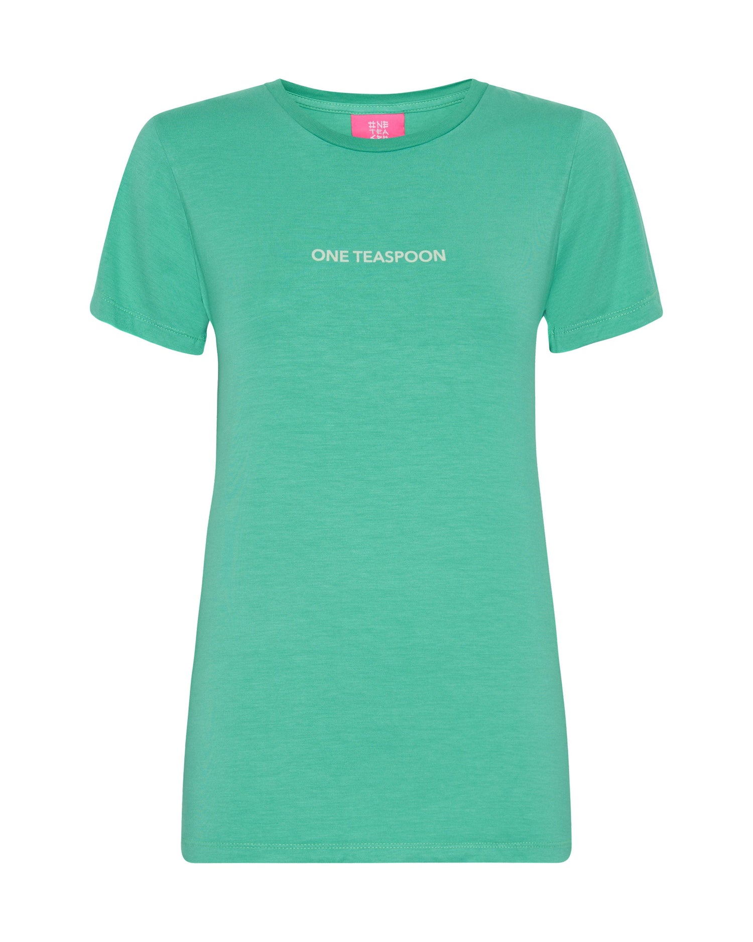 Products ONE TEASPOON FITTED LOGO TEE GREEN