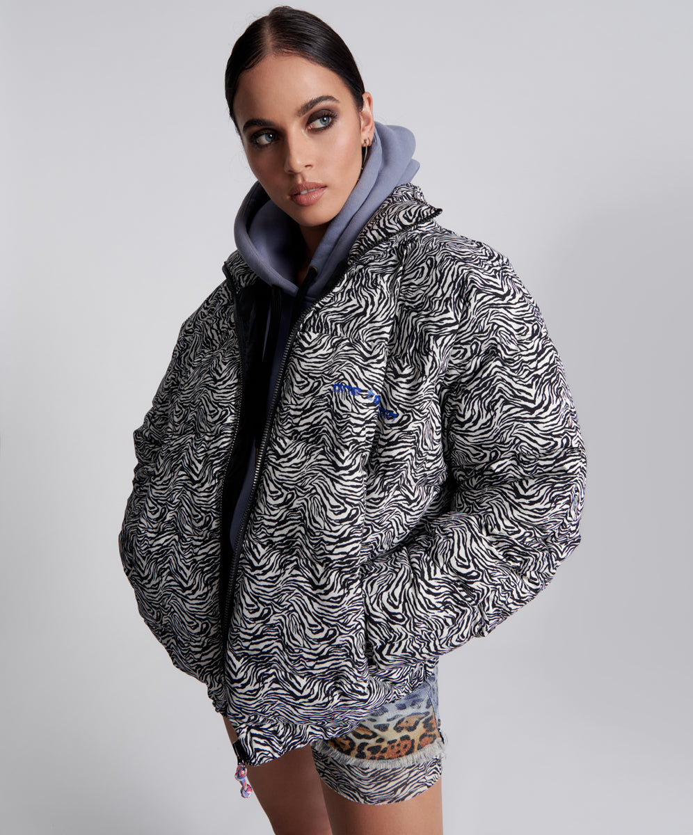Outlet Sale Women's Clothing & Apparel Puffa Jacket - Zebra Print