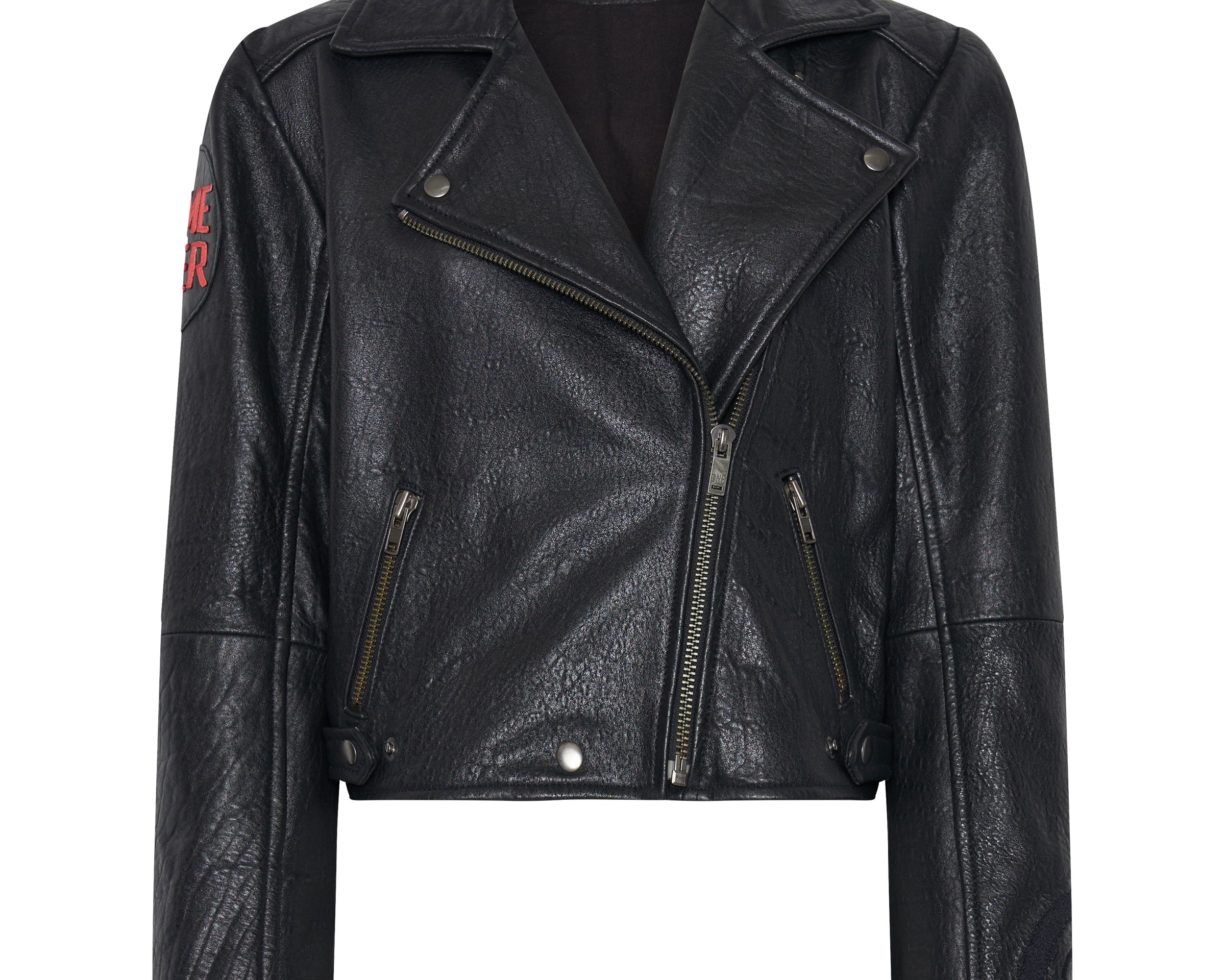 GAME OVER CLASSIC LEATHER JACKET