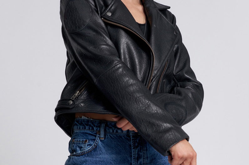 GAME OVER CLASSIC LEATHER JACKET