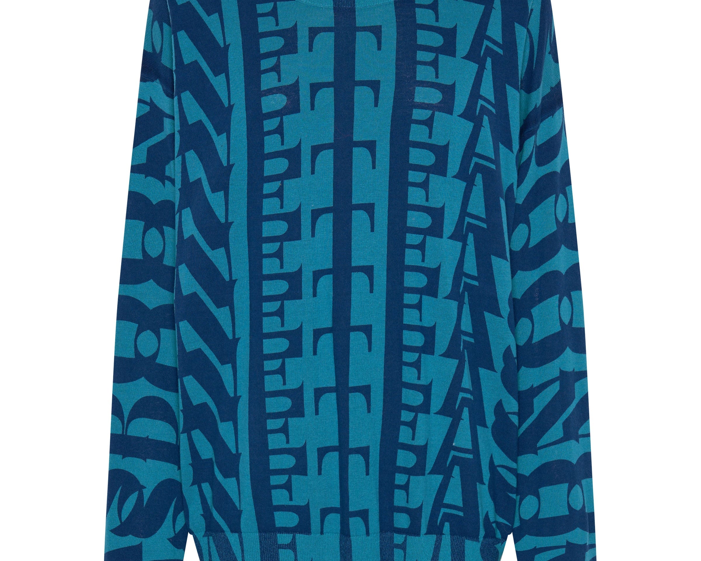 On Repeat Oversized Sweater - Blue Teal