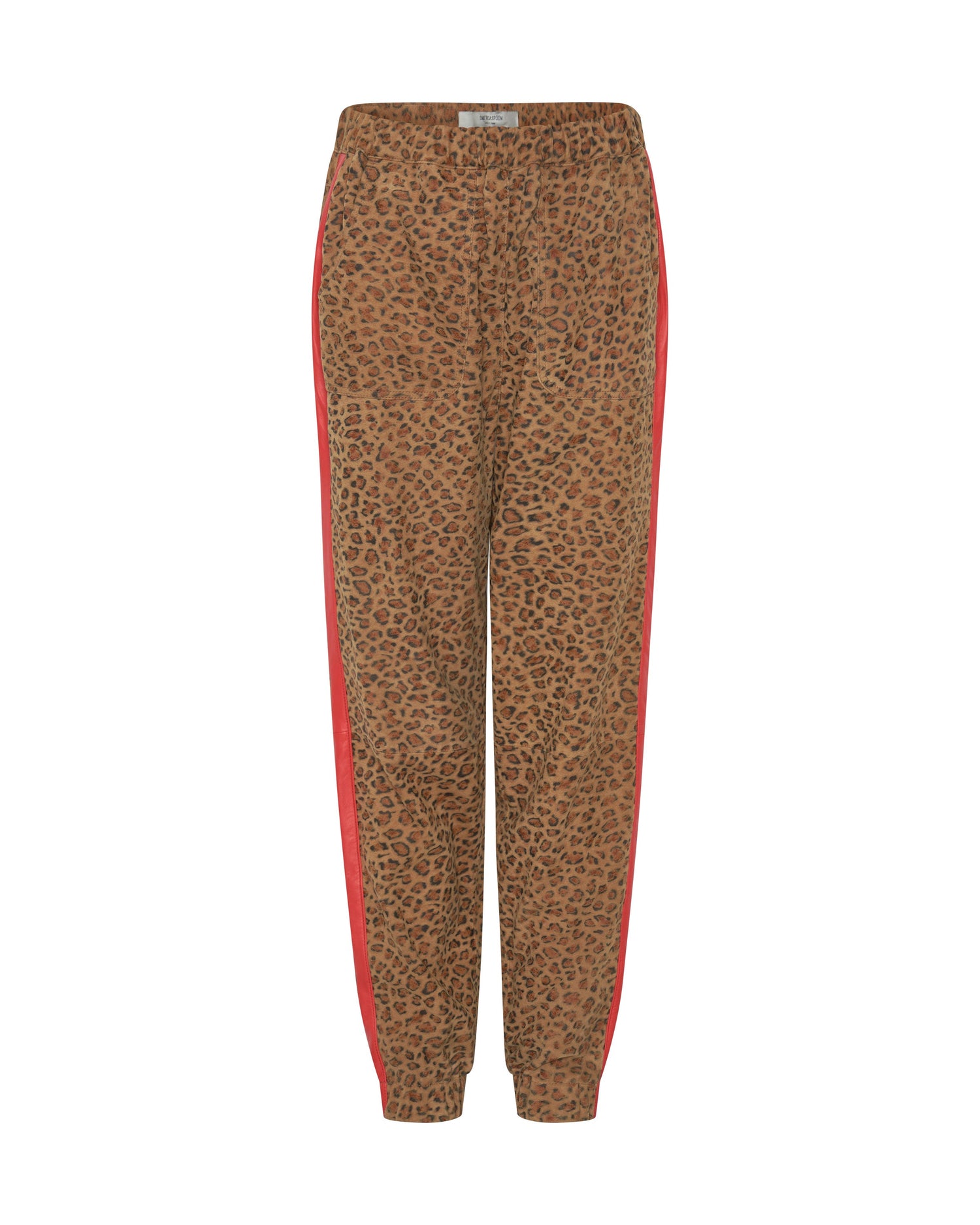 Products Wild Thing Suede Shabbies Drawstring Boyfriend Pants - Cheetah