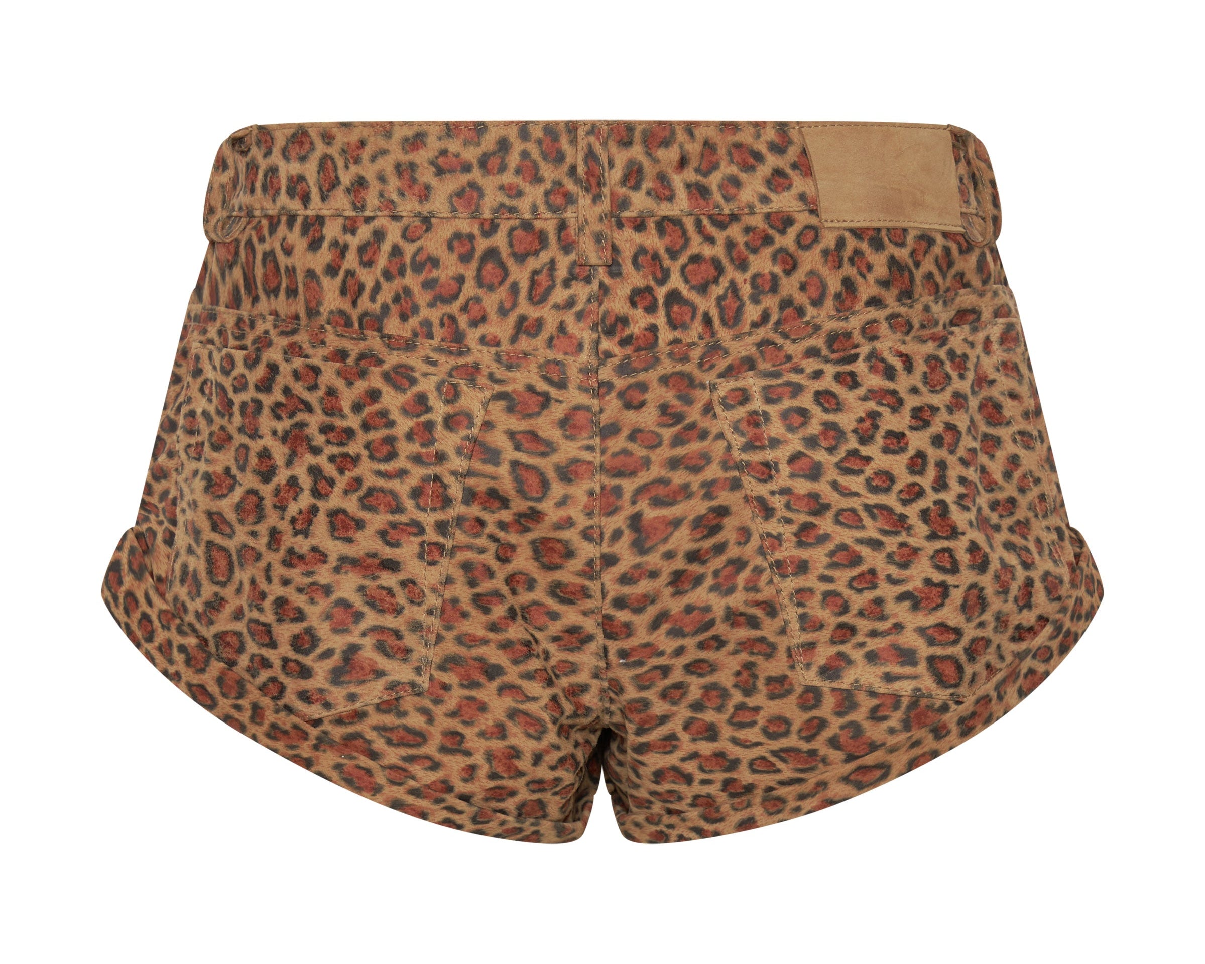 Wild Thing  Low Waist Bandits Suede Shorts - Cheetah
