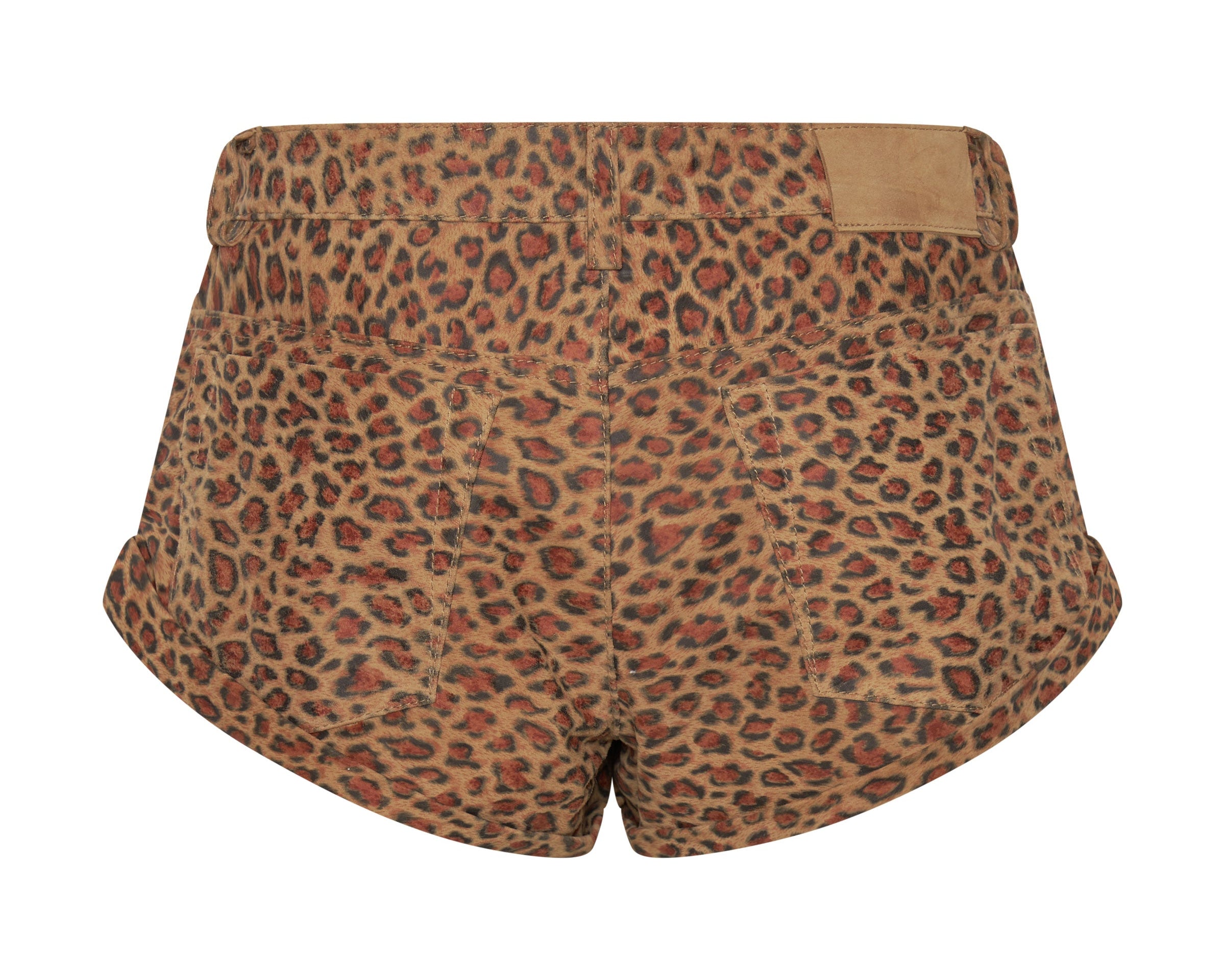 WILD THING SUEDE BANDIT LOW WAIST SHORTS