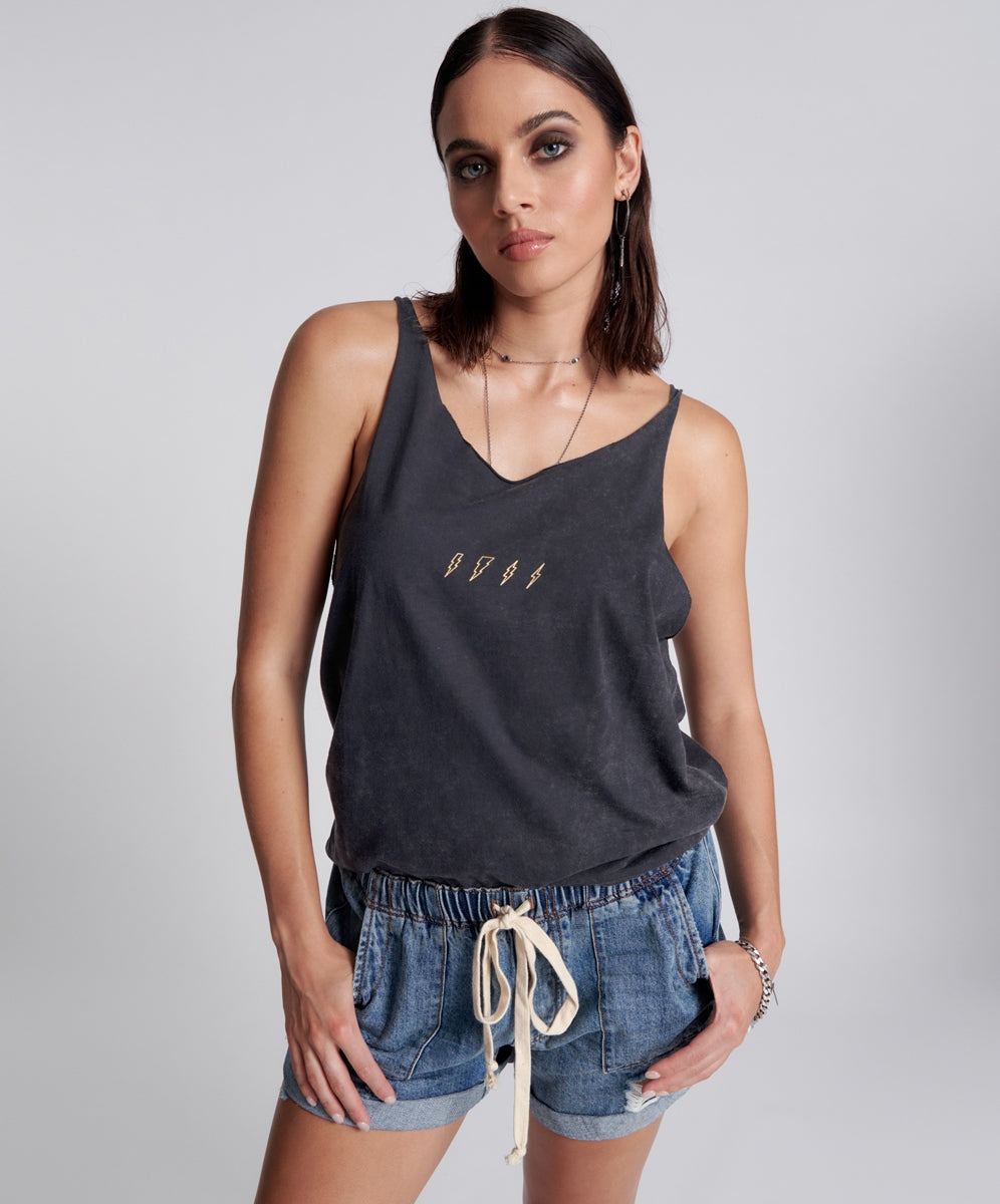 Products LIGHTNING BOLT ORGANIC BARELY THERE TANK