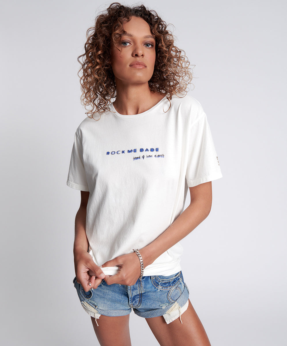 Products ROCK ME BABE SOS UNISEX TEE